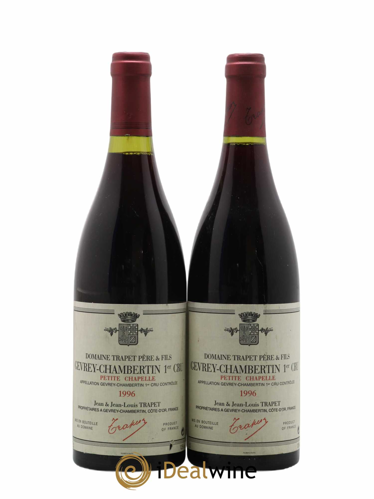 Gevrey-Chambertin 1er Cru Petite Chapelle Domaine Trapet 1996 - Lot de 2 bouteilles - 0