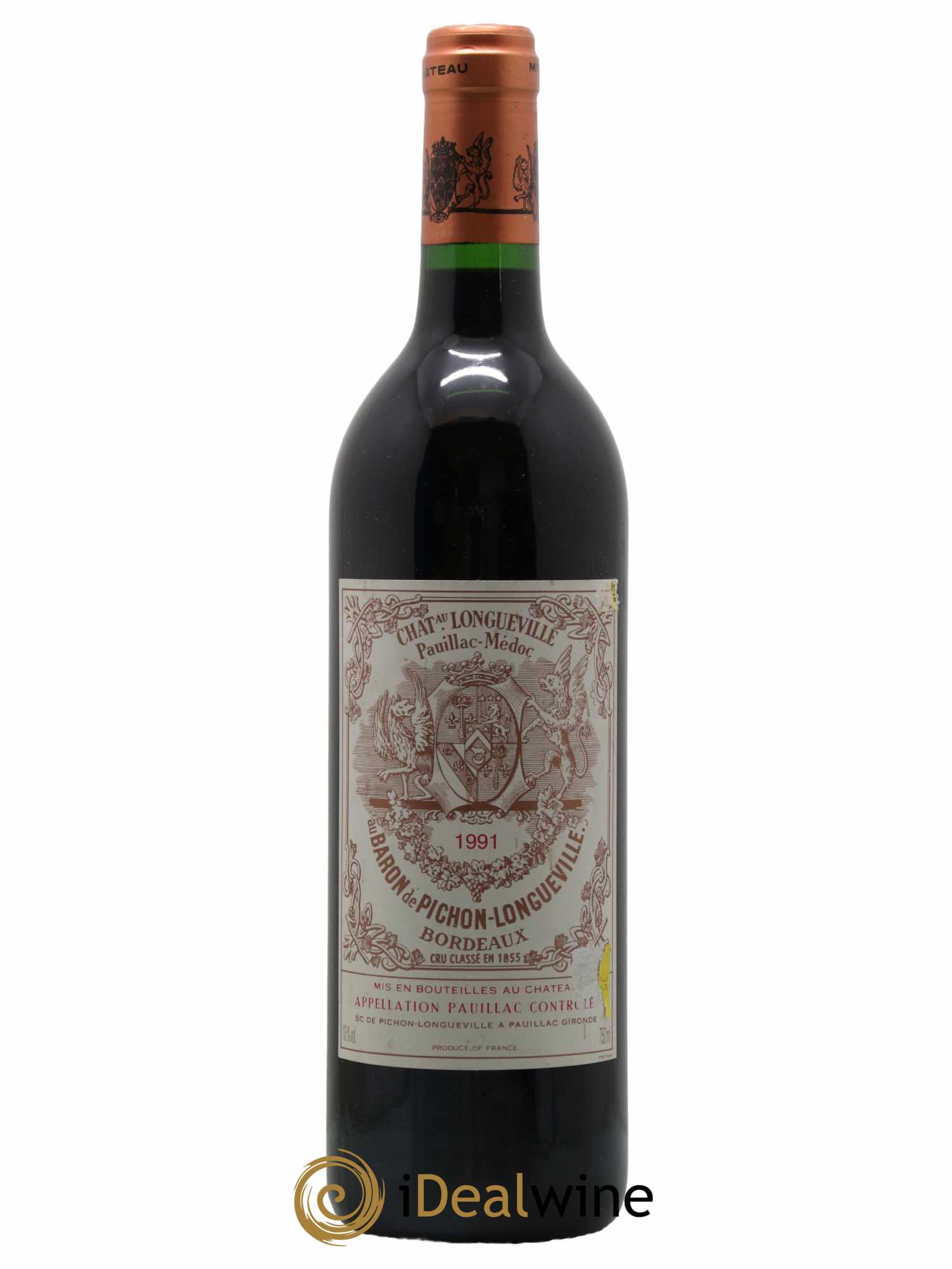 Pichon Longueville Baron 2ème Grand Cru Classé 1991 - Lot de 1 bouteille - 0