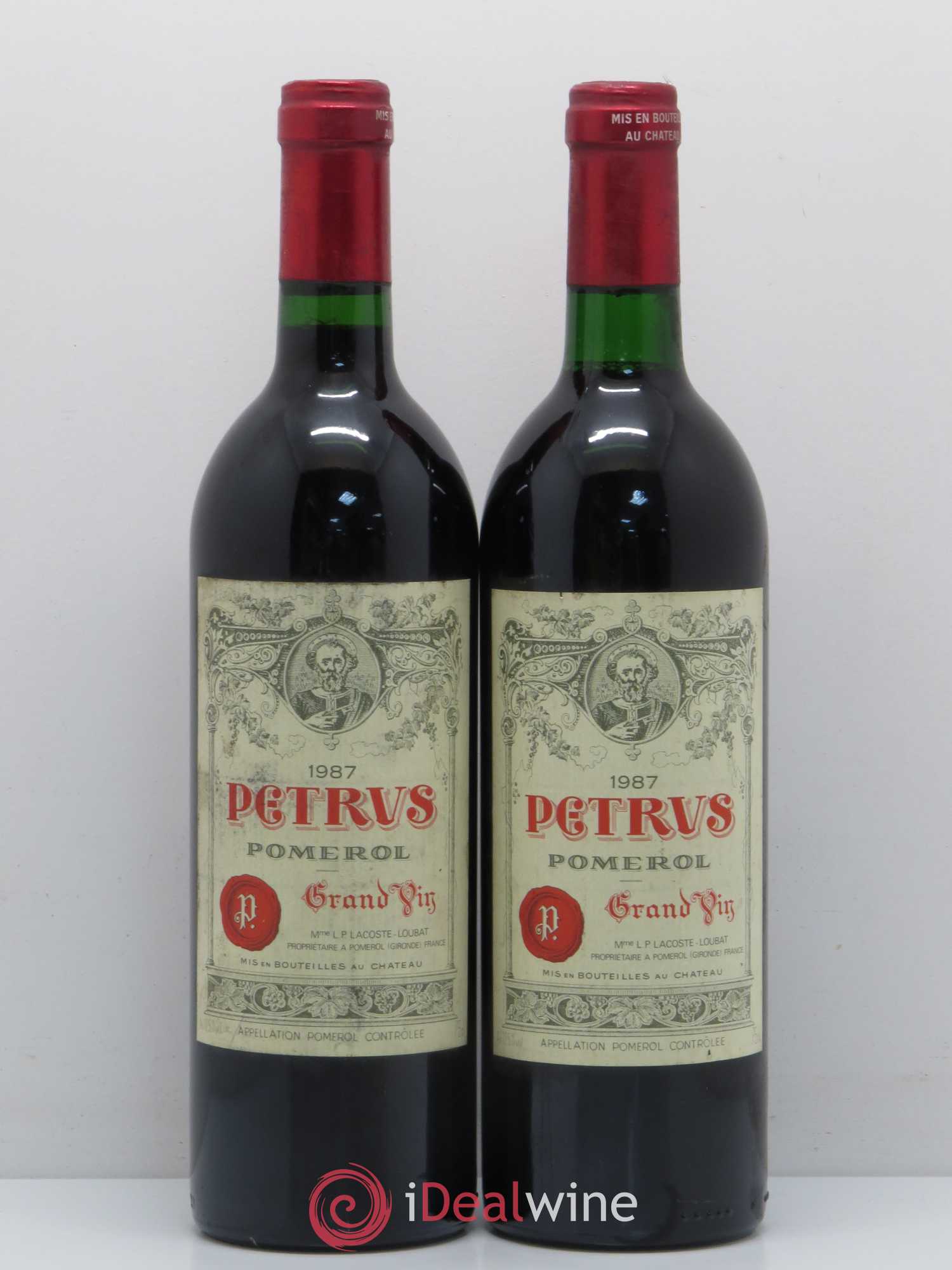 Petrus 1987 - Lot de 2 bouteilles - 0