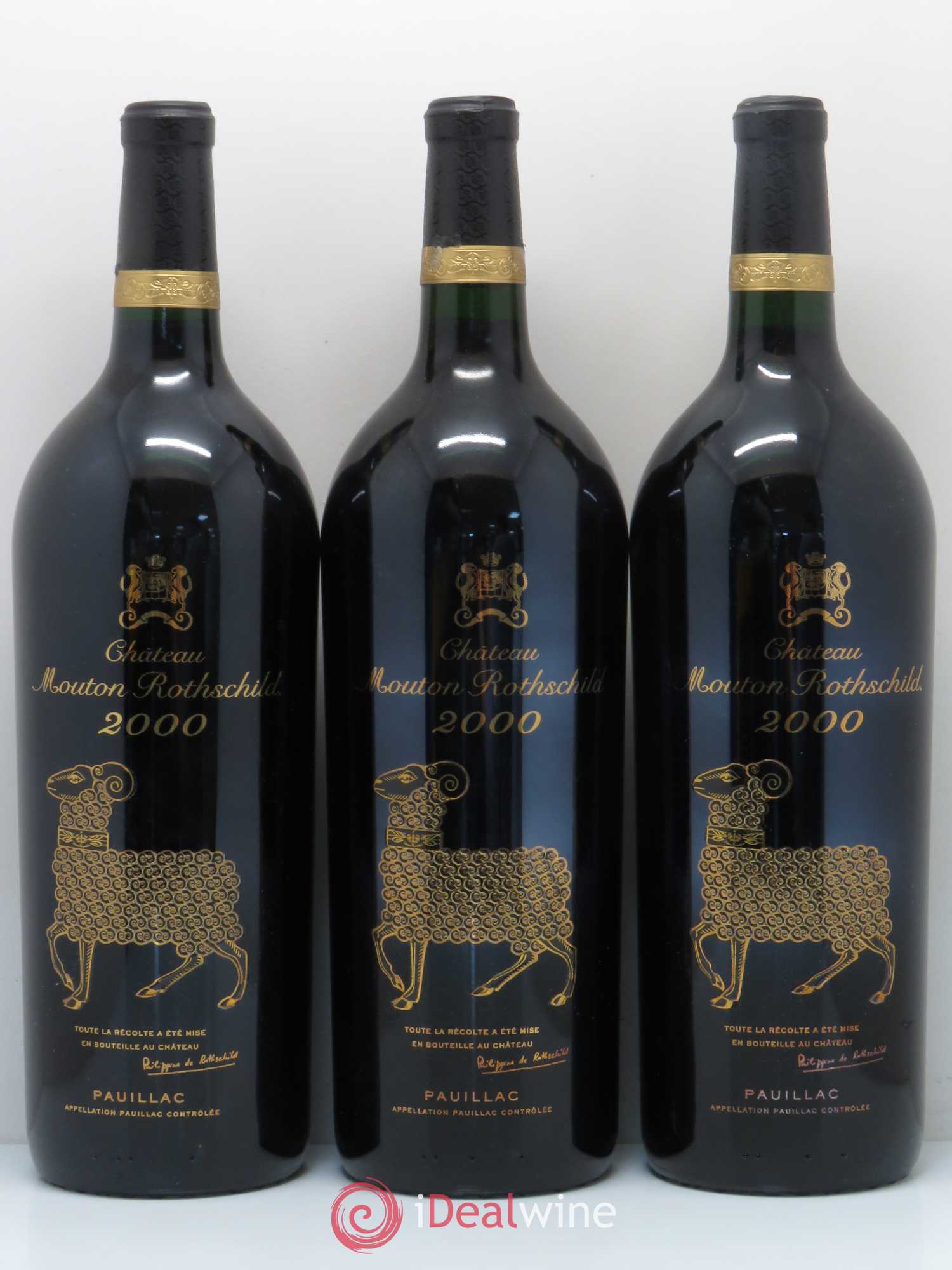 Château Mouton Rothschild 1er Grand Cru Classé 2000 - Lot de 6 magnums - 1