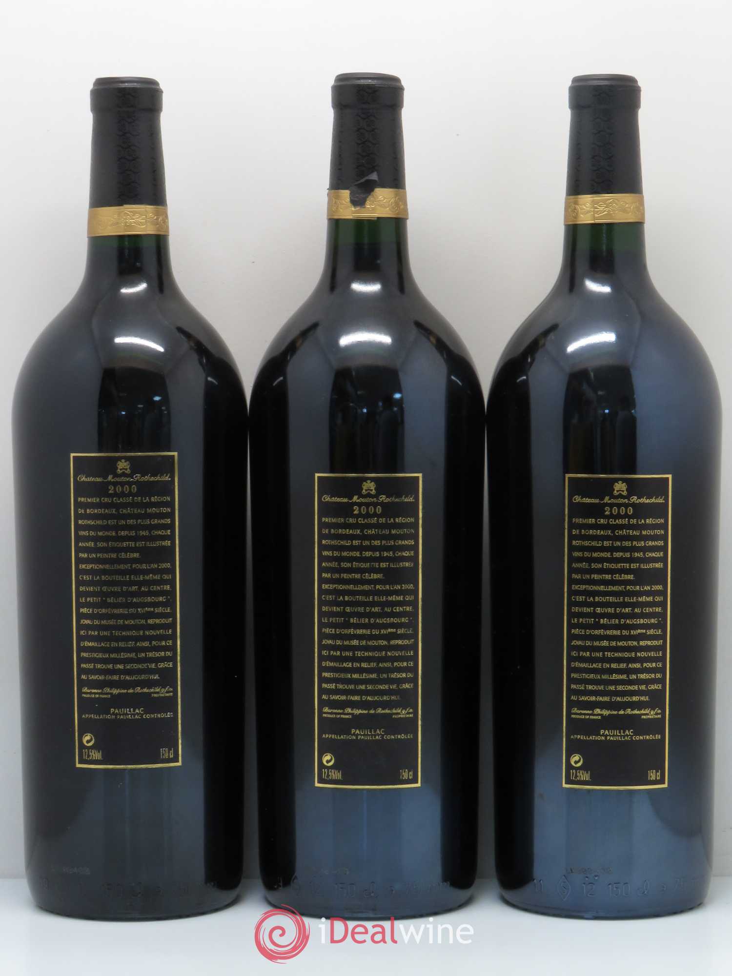 Château Mouton Rothschild 1er Grand Cru Classé 2000 - Lot de 6 magnums - 2