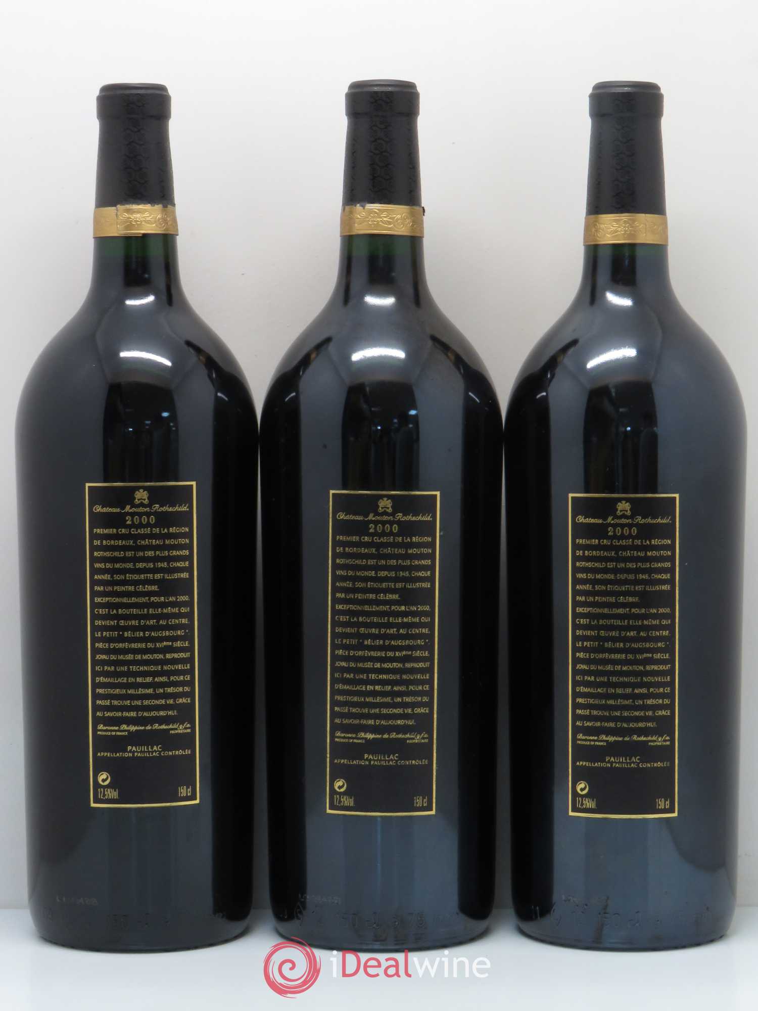 Château Mouton Rothschild 1er Grand Cru Classé 2000 - Lot de 6 magnums - 4