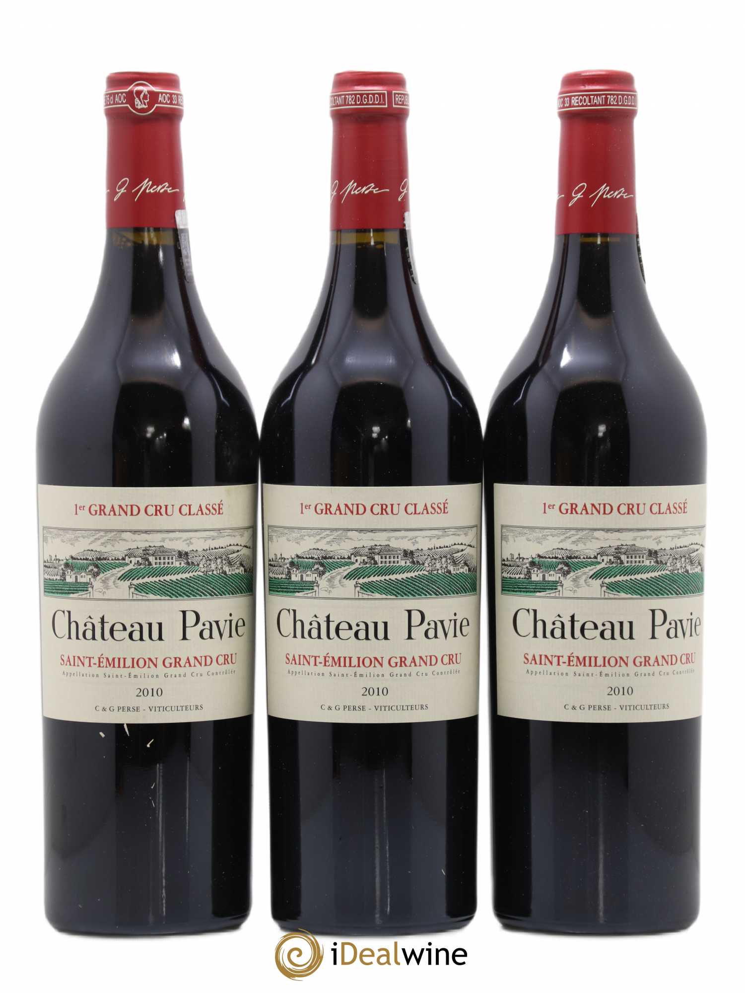 Château Pavie 1er Grand Cru Classé A 2010 - Lot de 6 bouteilles - 1