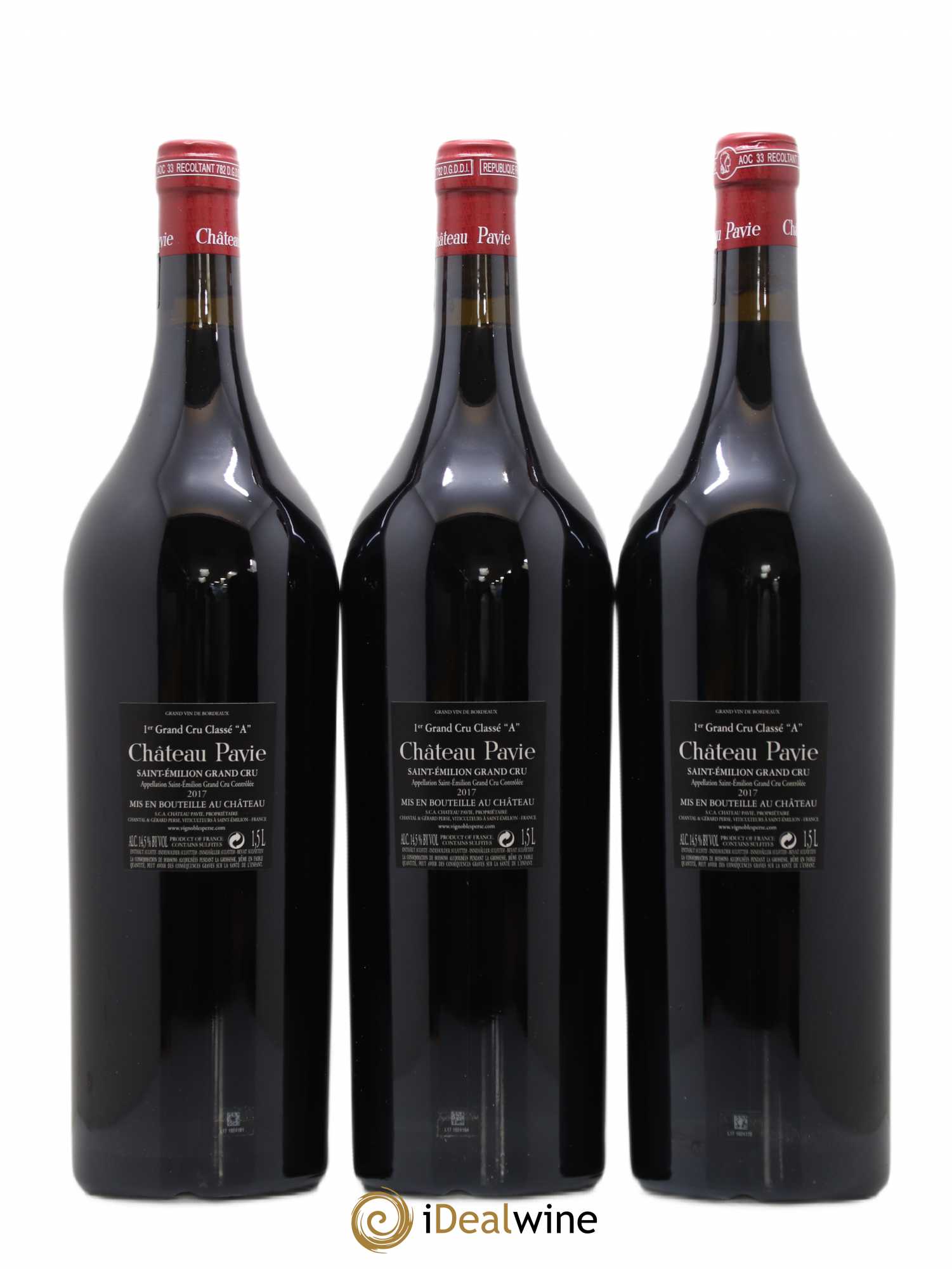 Château Pavie 1er Grand Cru Classé A 2017 - Lot de 3 magnums - 1