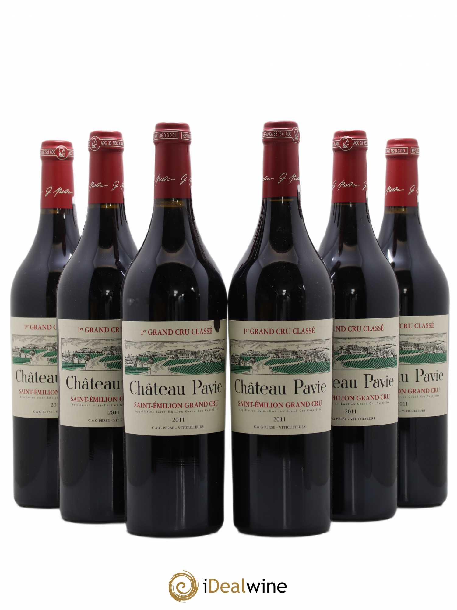 Château Pavie 1er Grand Cru Classé A 2011 - Lot de 6 bouteilles - 0