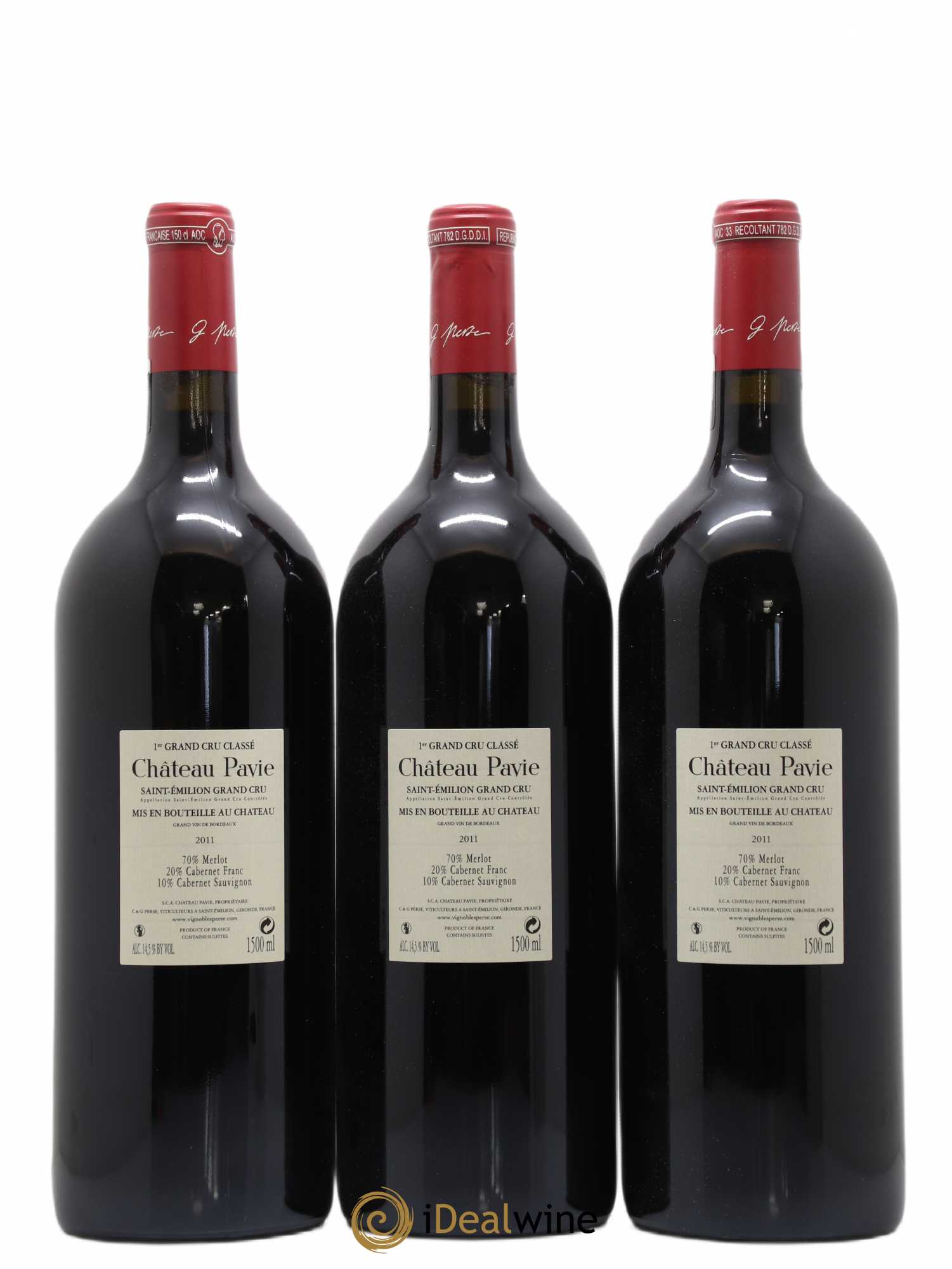 Château Pavie 1er Grand Cru Classé A 2011 - Lot de 3 magnums - 1