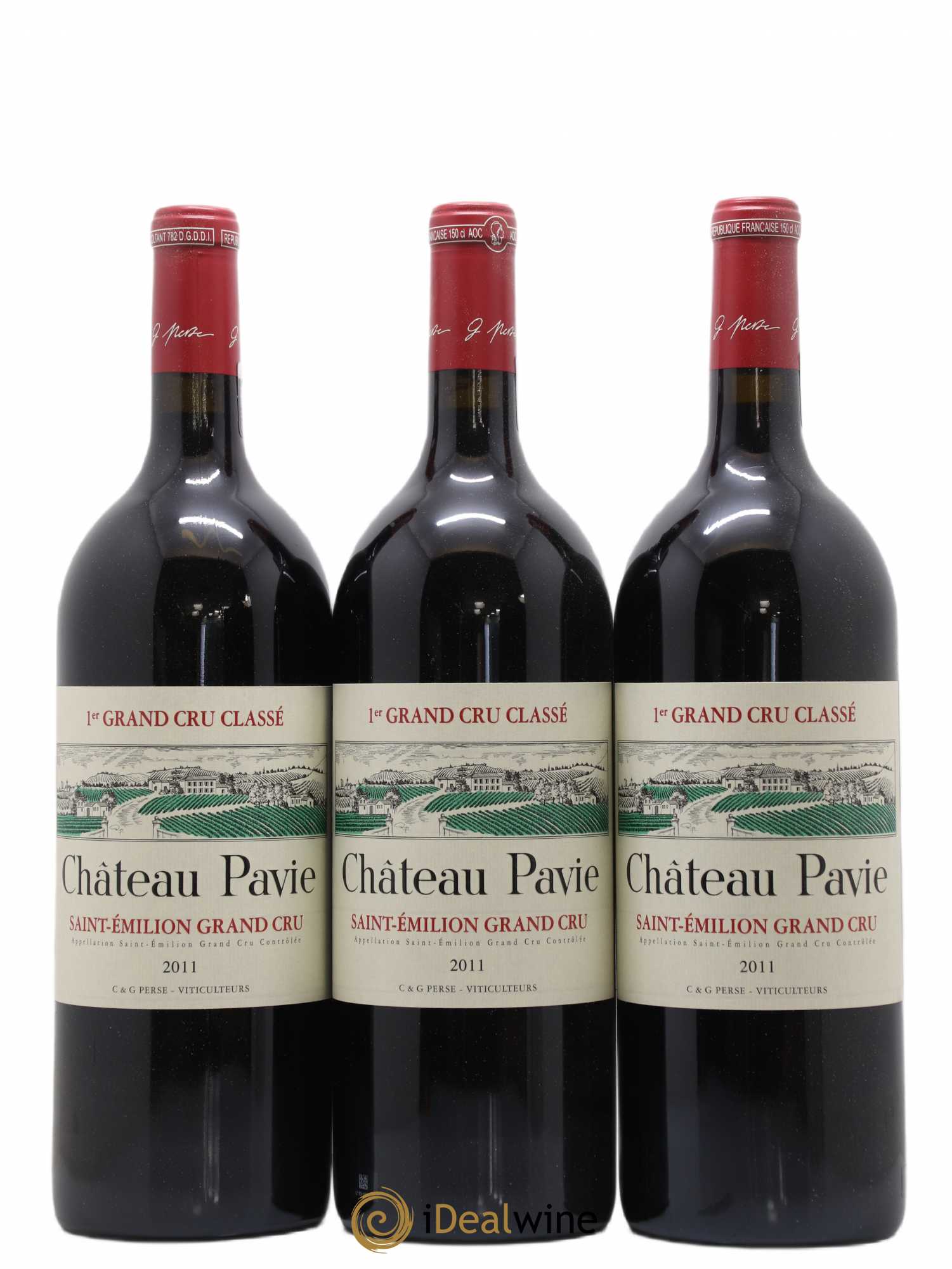 Château Pavie 1er Grand Cru Classé A 2011 - Lot de 3 magnums - 0