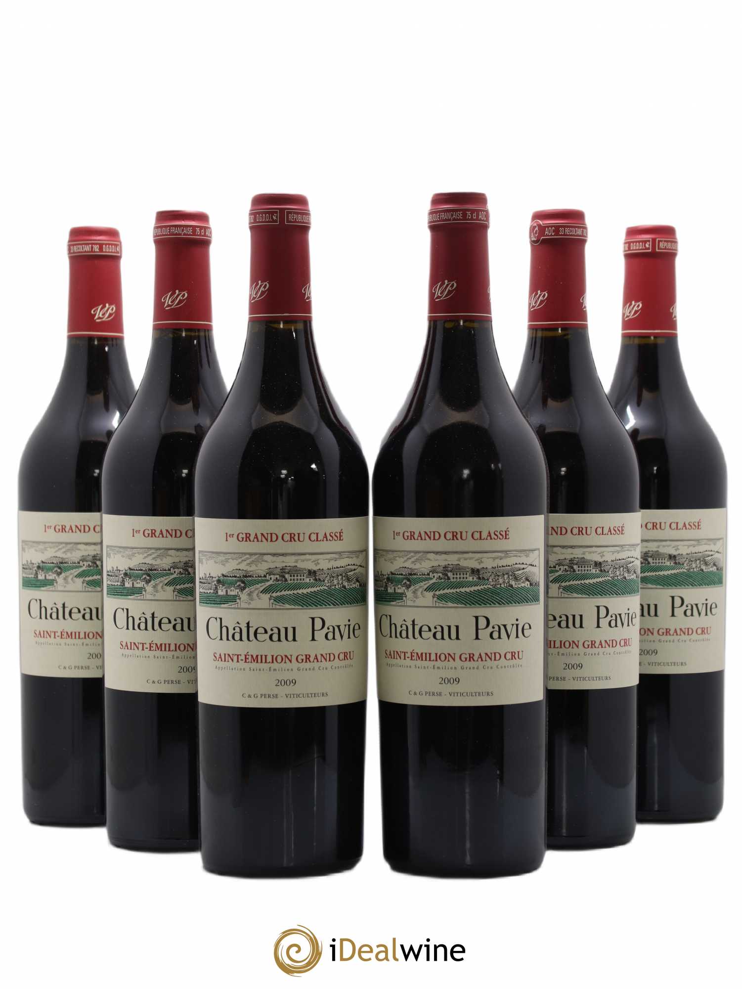 Château Pavie 1er Grand Cru Classé A 2009 - Lot de 6 bouteilles - 0