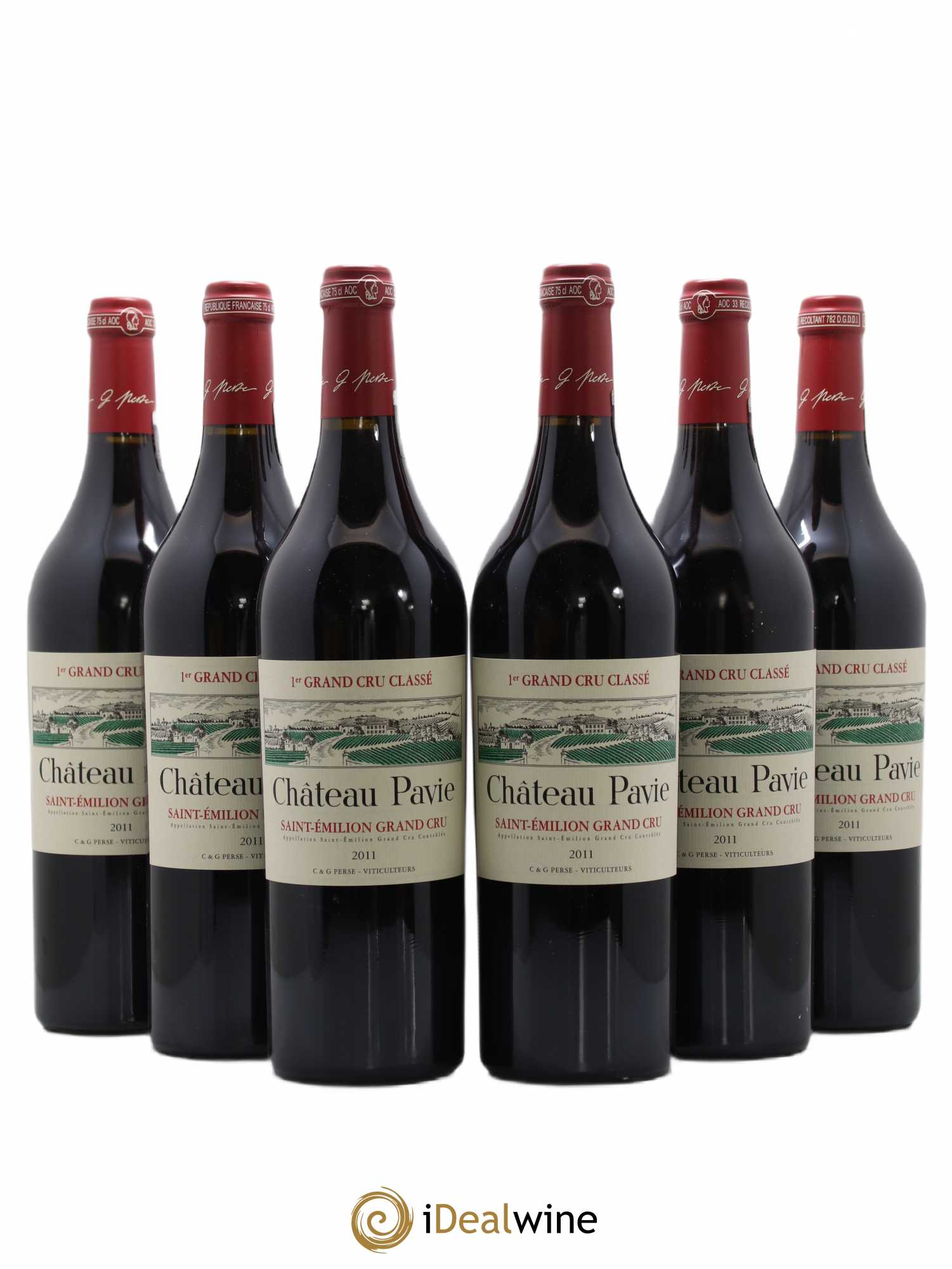 Château Pavie 1er Grand Cru Classé A 2011 - Lot de 6 bouteilles - 0