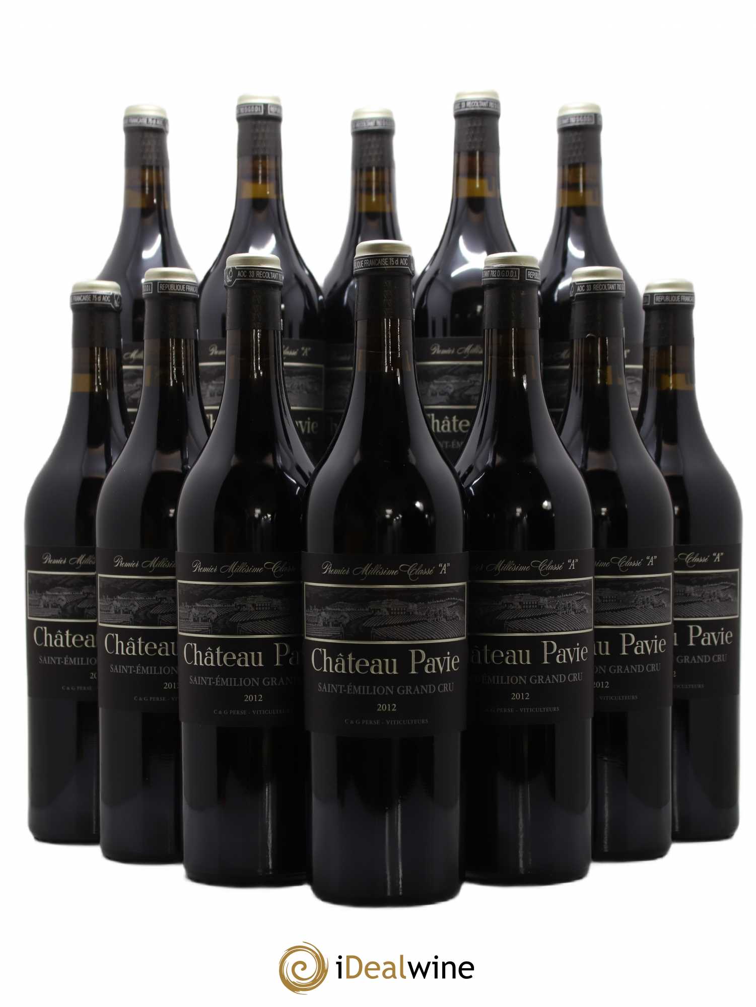 Château Pavie 1er Grand Cru Classé A 2012 - Lot de 12 bouteilles - 0