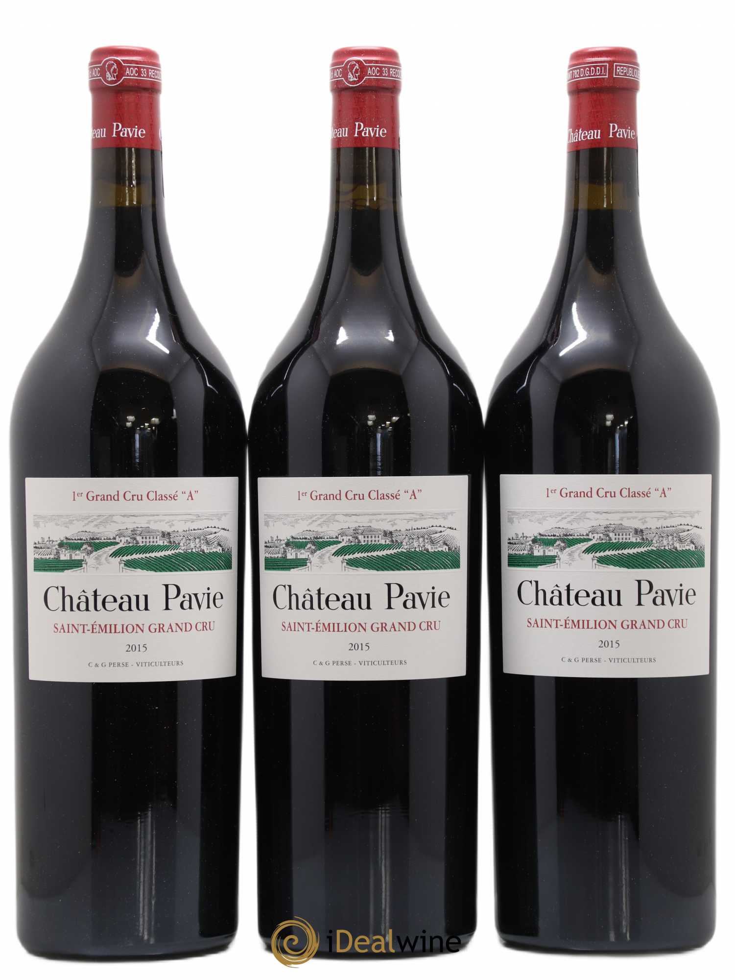 Château Pavie 1er Grand Cru Classé A 2015 - Lot de 3 magnums - 0