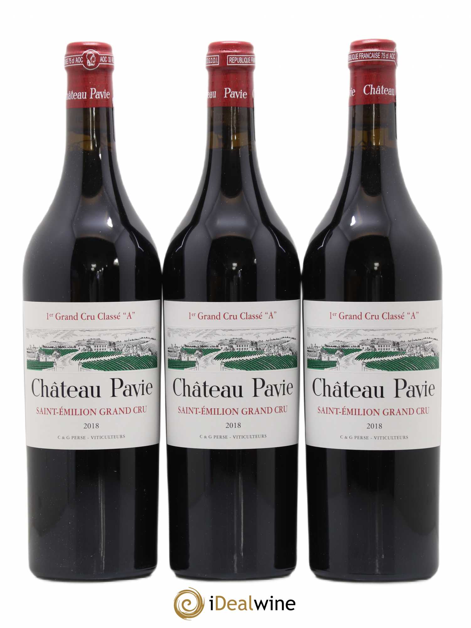 Château Pavie 1er Grand Cru Classé A 2018 - Lot de 6 bouteilles - 1
