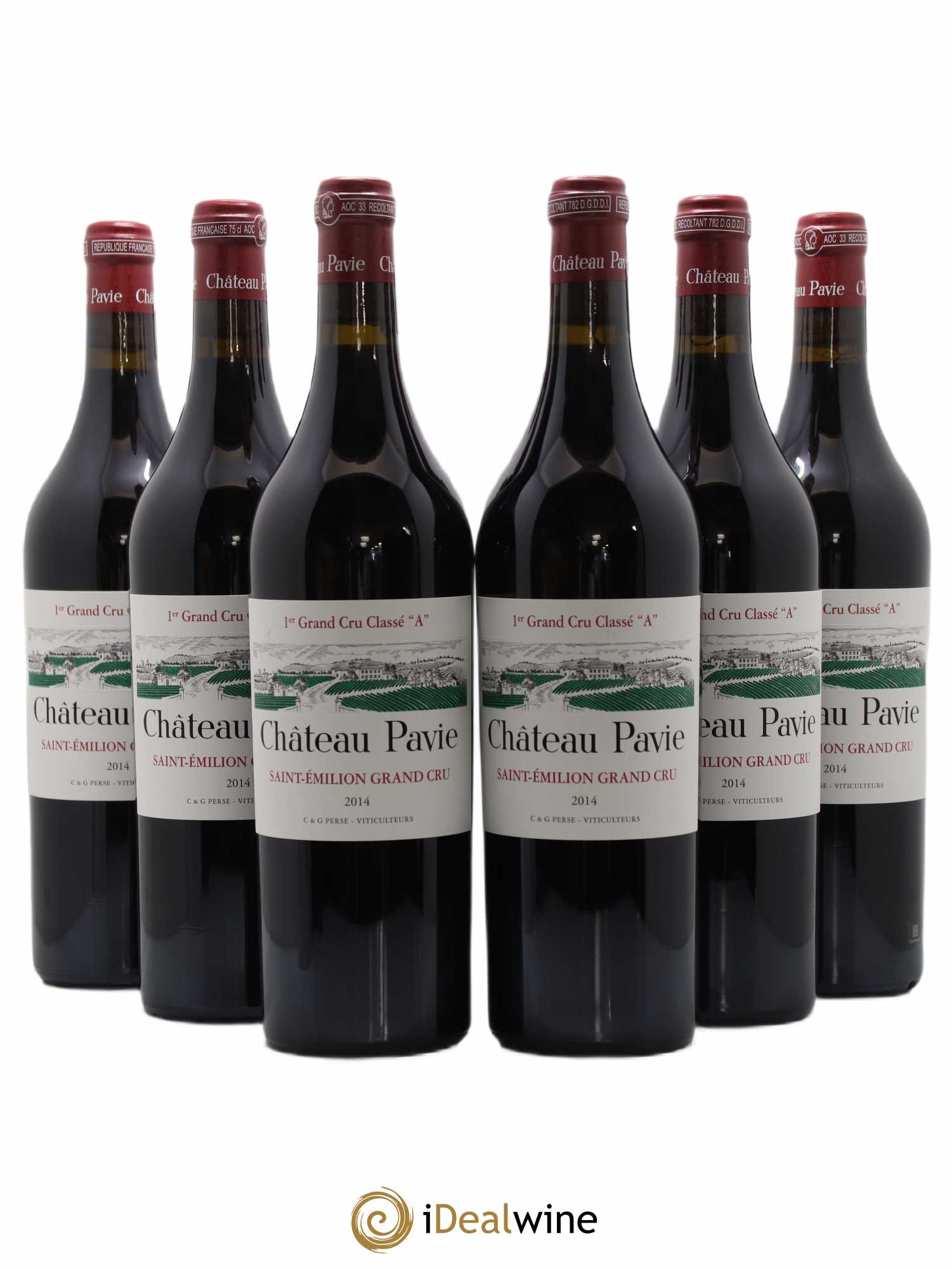 Château Pavie 1er Grand Cru Classé A 2014 - Lot de 6 bouteilles - 0
