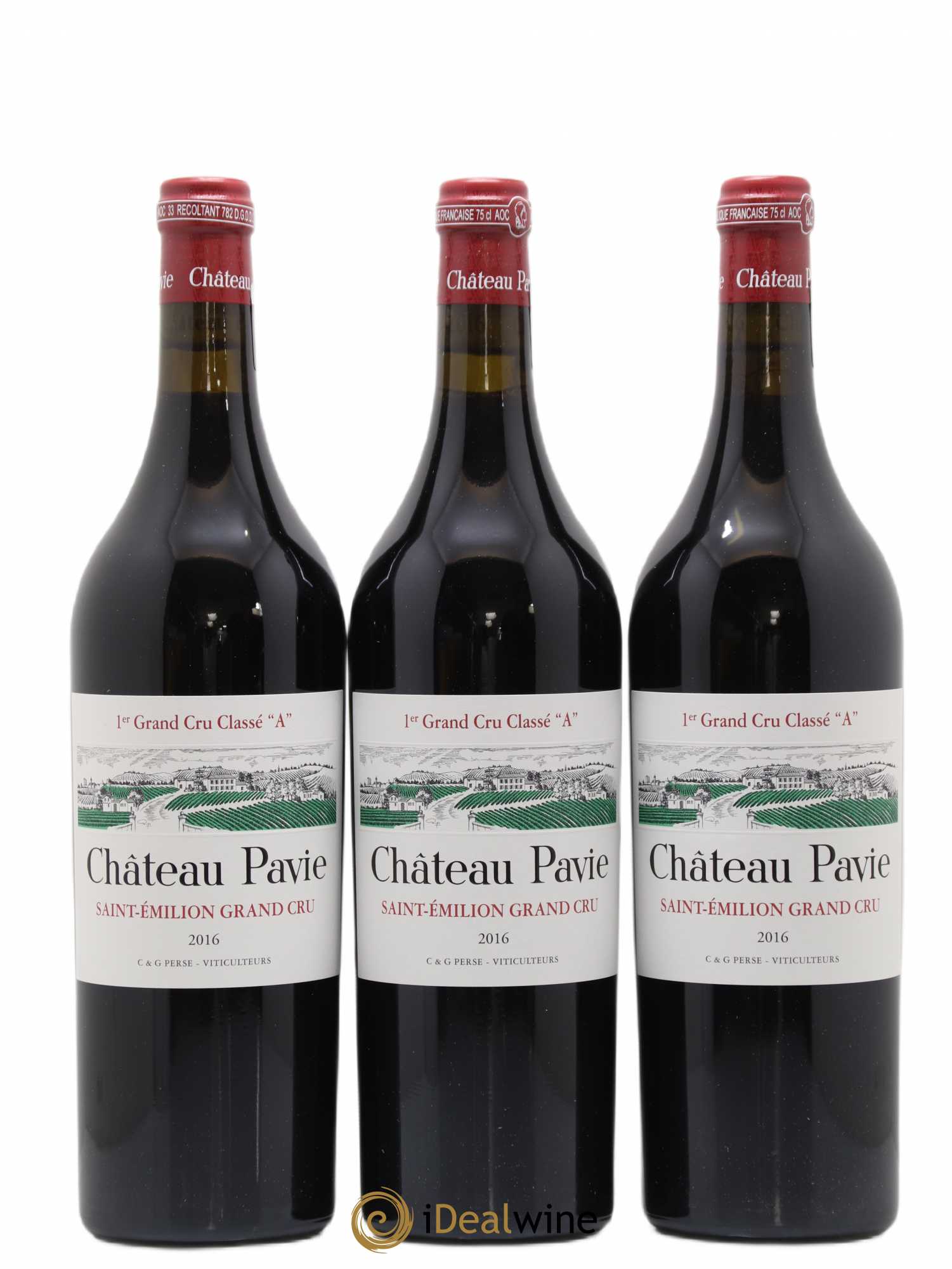Château Pavie 1er Grand Cru Classé A 2016 - Lot de 6 bouteilles - 1