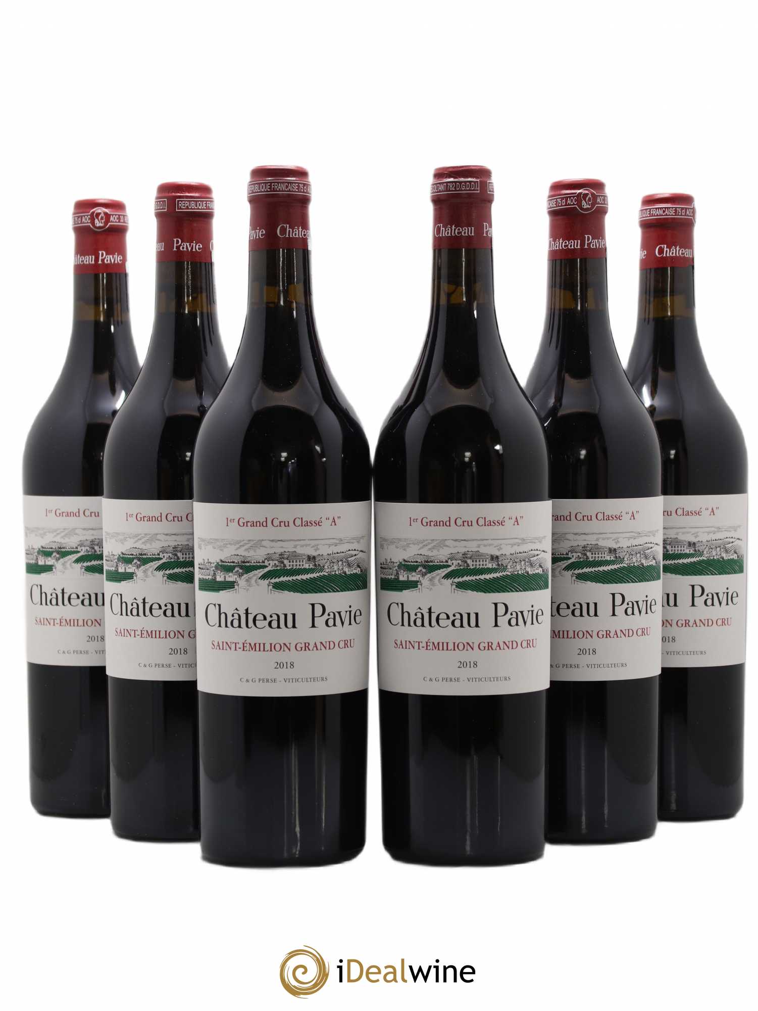 Château Pavie 1er Grand Cru Classé A 2018 - Lot de 6 bouteilles - 0