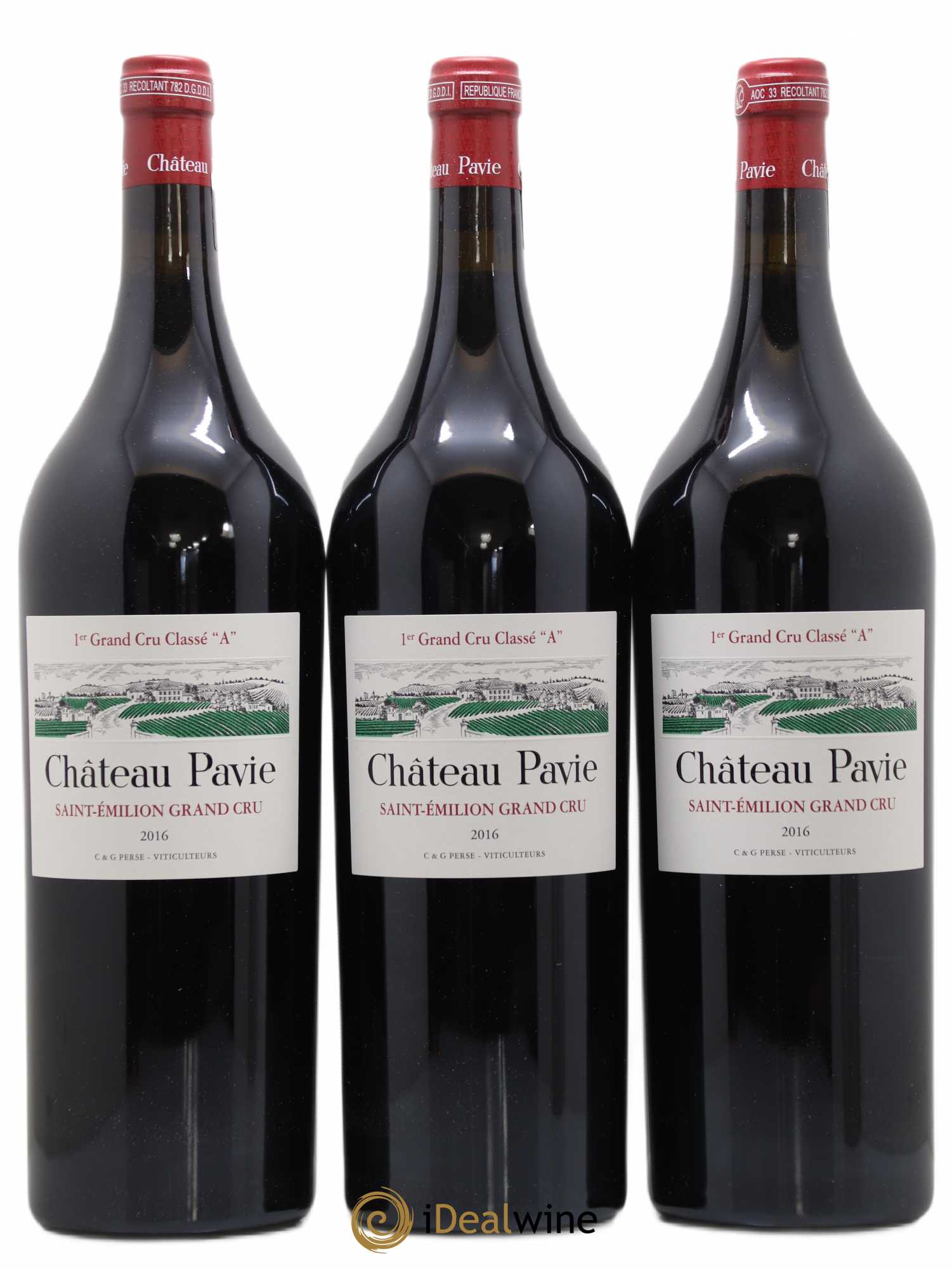 Château Pavie 1er Grand Cru Classé A 2016 - Lot de 3 magnums - 0