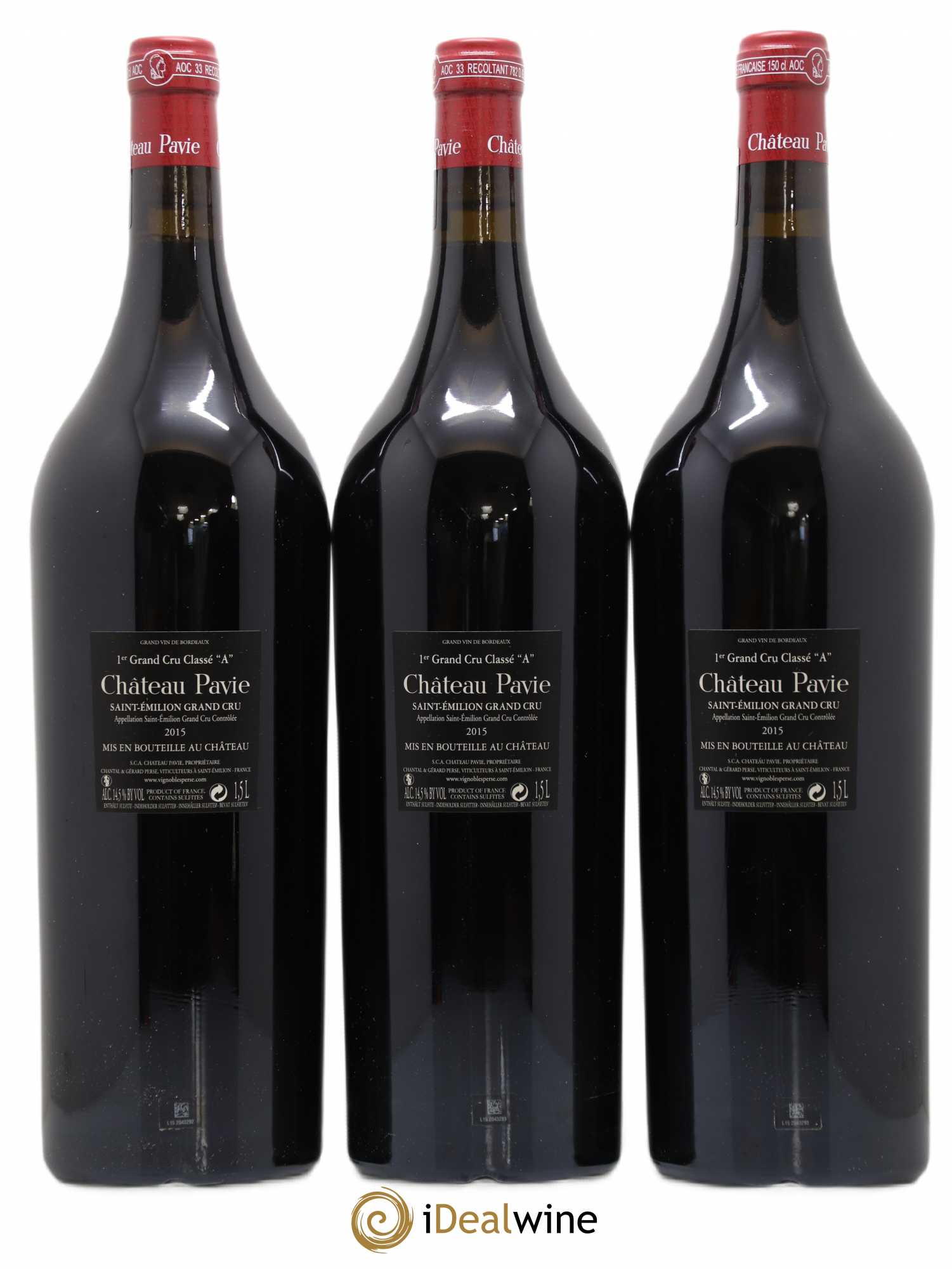 Château Pavie 1er Grand Cru Classé A 2015 - Lot de 3 magnums - 1