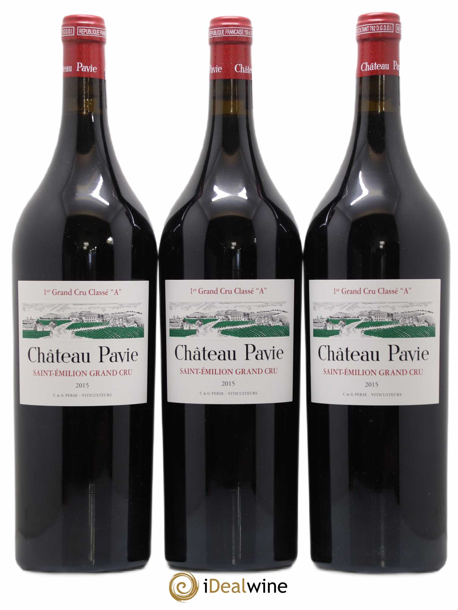 Château Pavie 1er Grand Cru Classé A 2015 - Lot de 3 magnums - 0