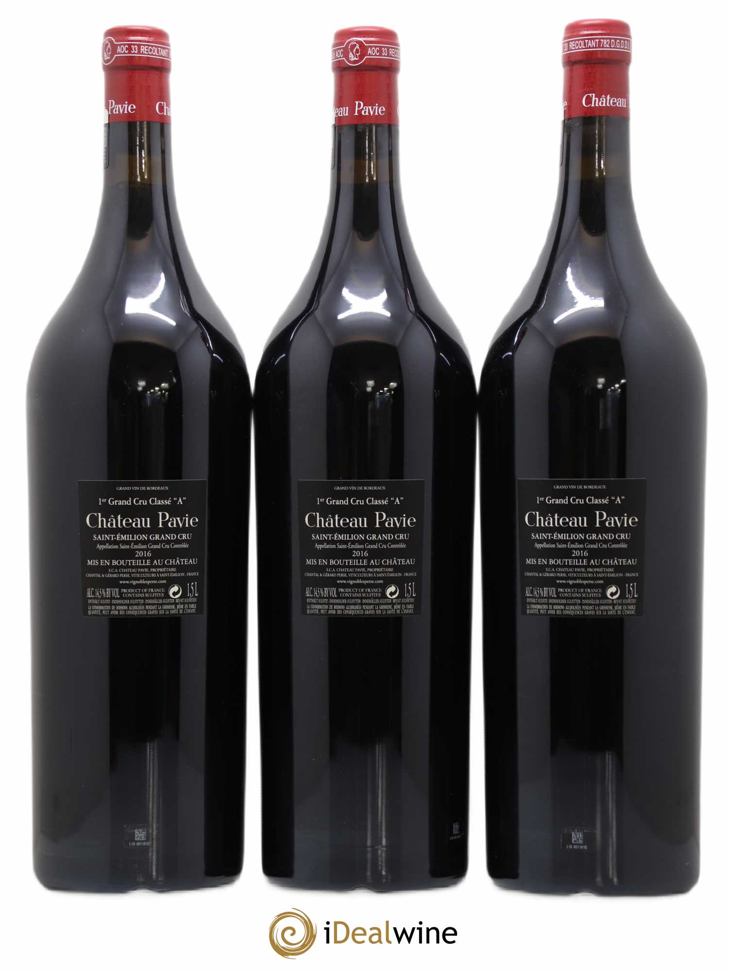 Château Pavie 1er Grand Cru Classé A 2016 - Lot de 3 magnums - 1