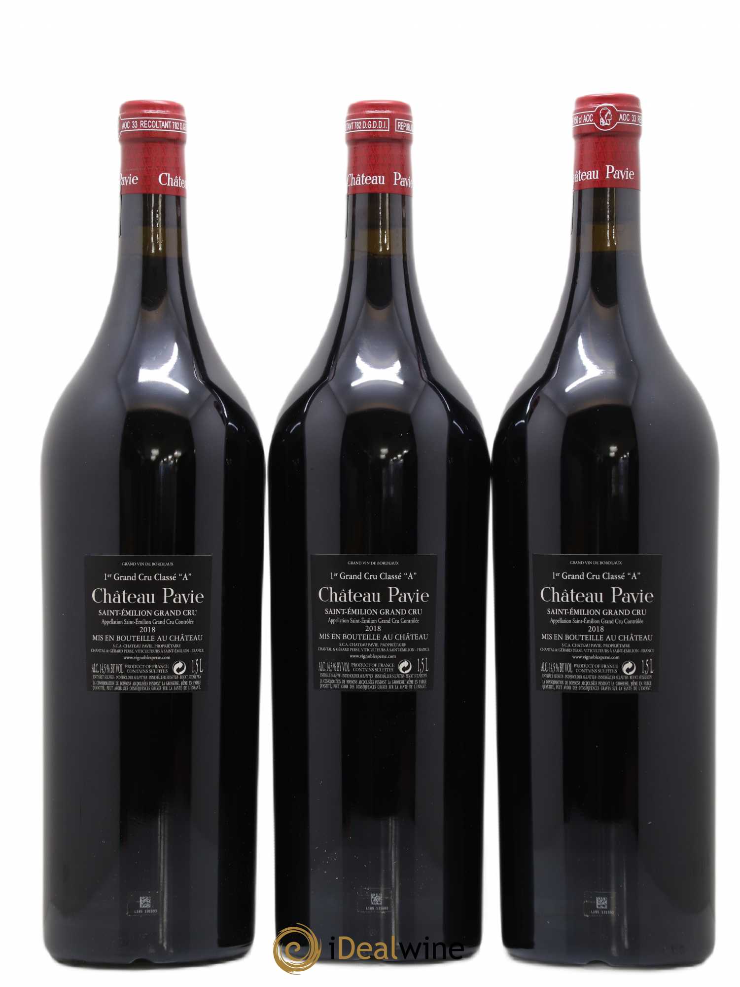 Château Pavie 1er Grand Cru Classé A 2018 - Lot de 3 magnums - 1