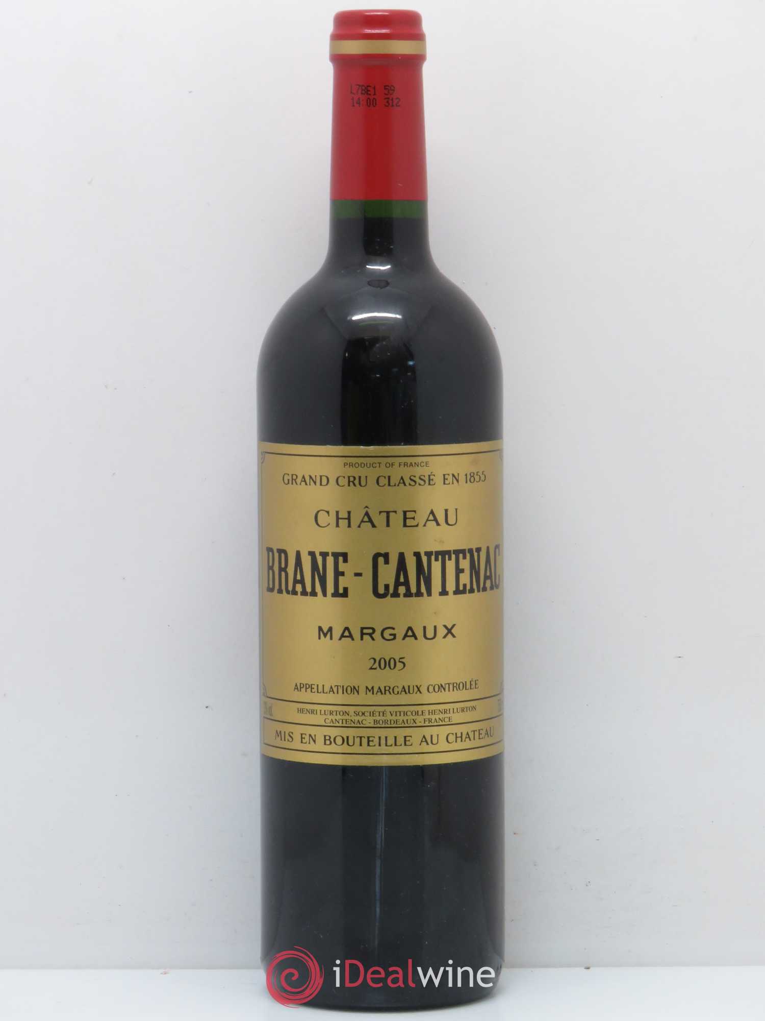 Château Brane Cantenac 2ème Grand Cru Classé 2005 - Lot de 1 bouteille - 0