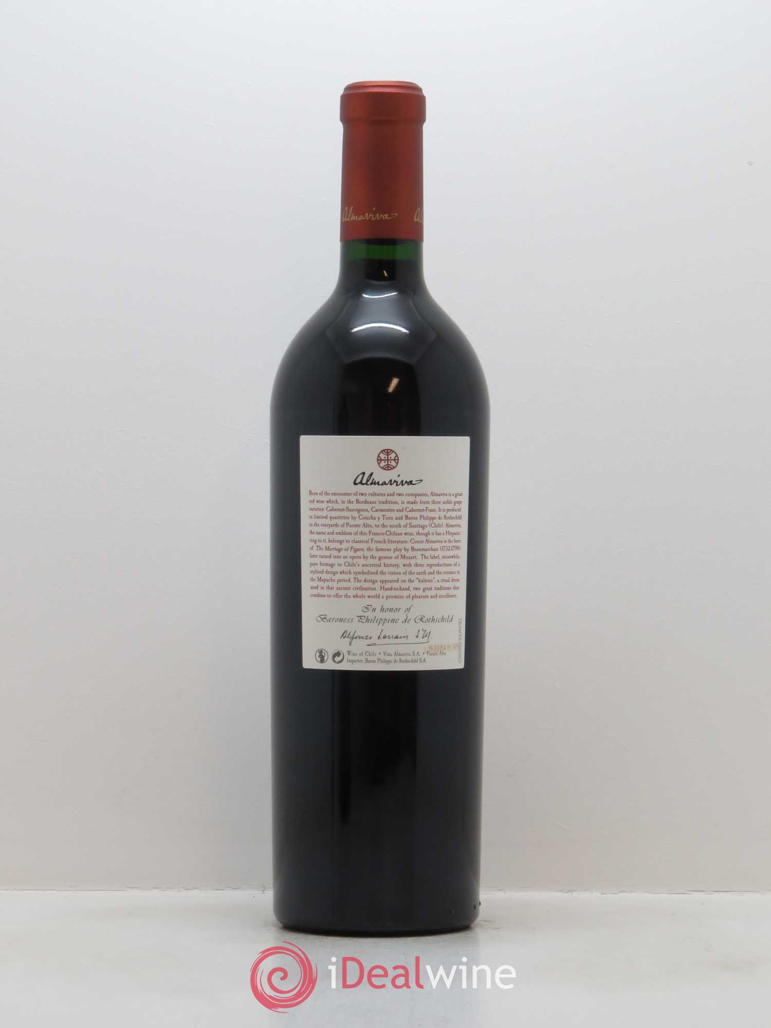 Chili Almaviva Baron P. de Rothschild Concha y Toro 2014 - Lot of 1 bottle - 1