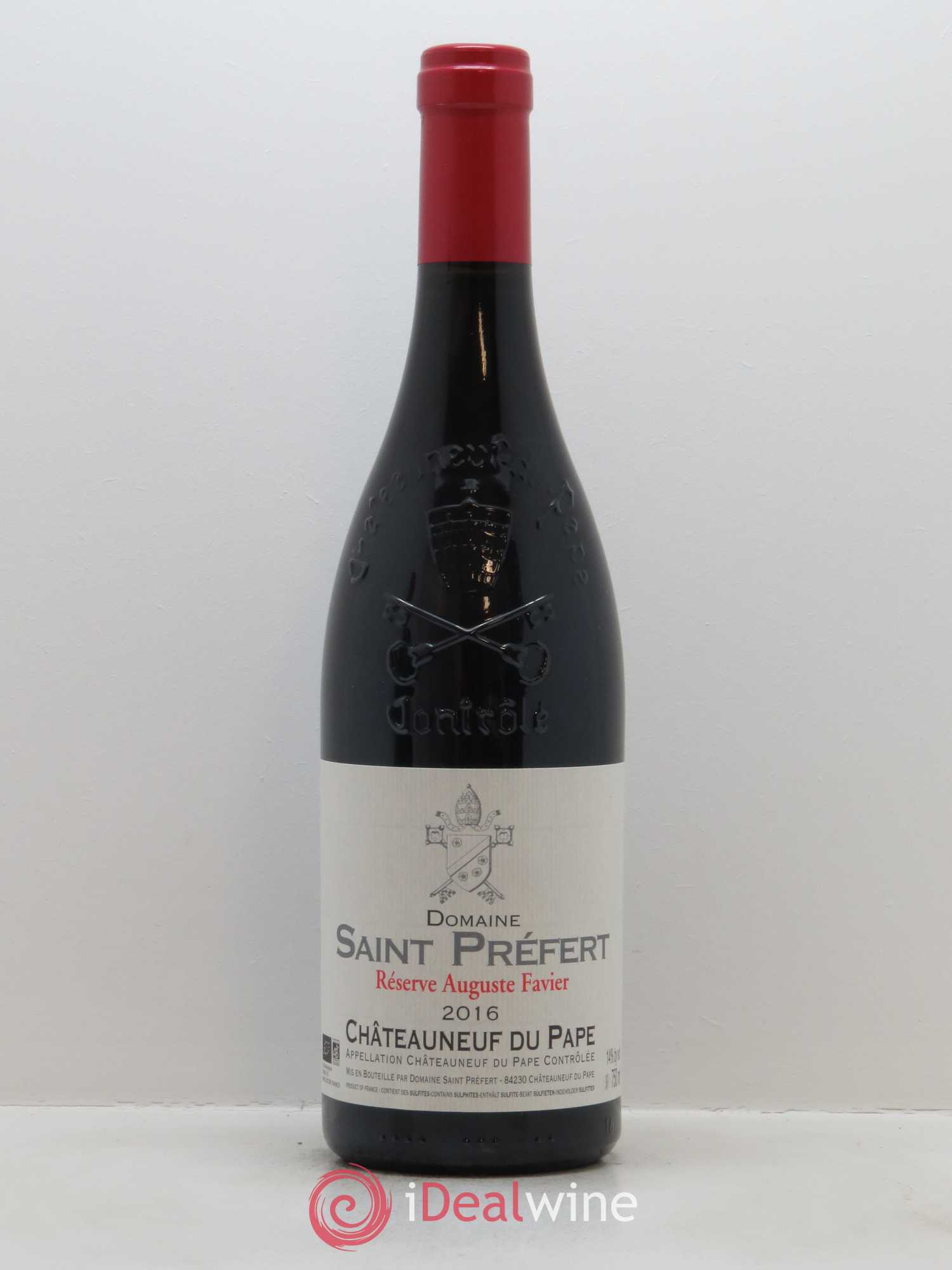 Châteauneuf-du-Pape Réserve Auguste Favier Domaine Saint-Préfert 2016 - Lot de 1 bouteille - 0
