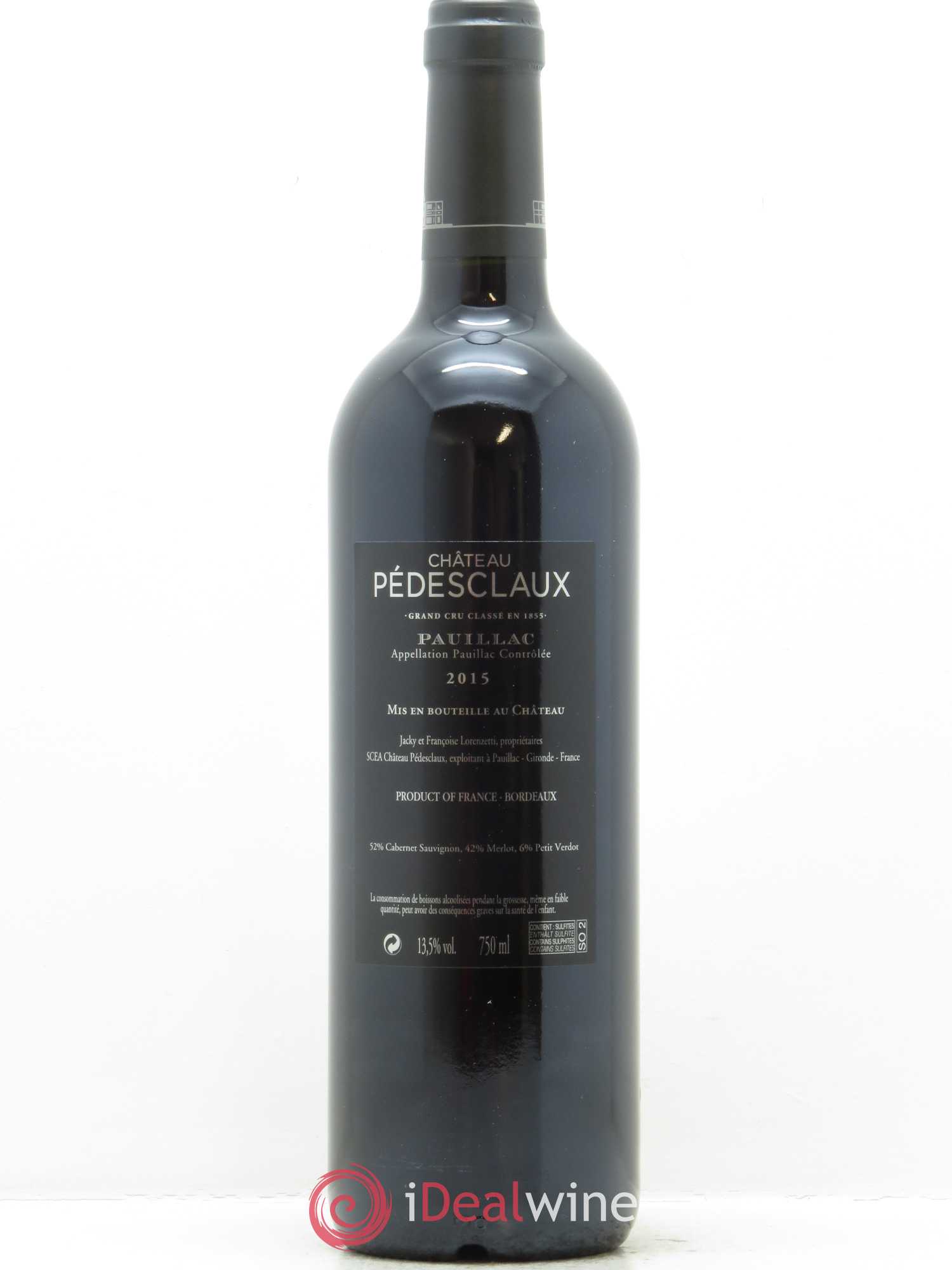 Château Pedesclaux 5ème Grand Cru Classé 2015 - Lot de 1 bouteille - 1