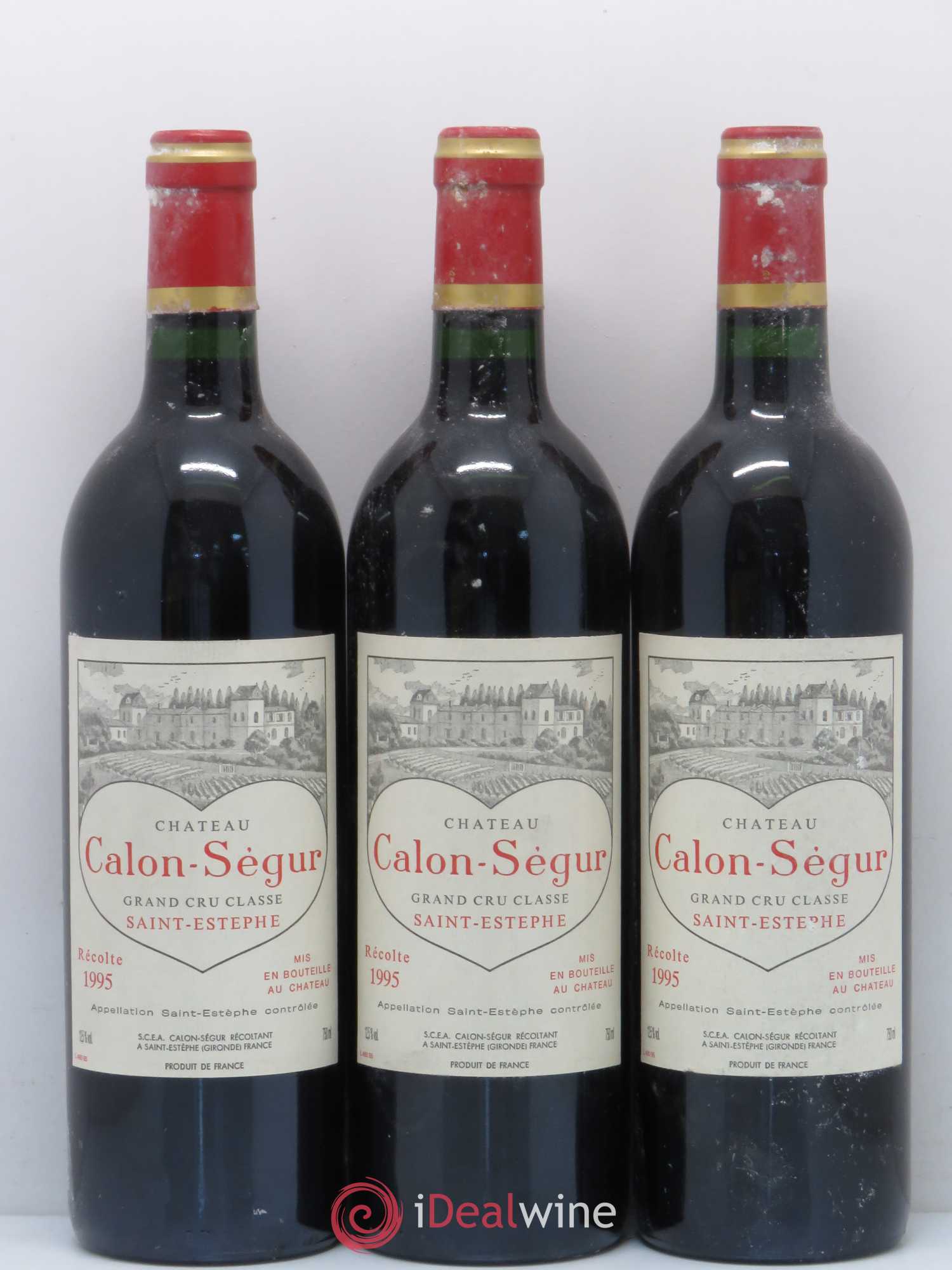 Château Calon Ségur 3ème Grand Cru Classé 1995 - Lot de 12 bouteilles - 1