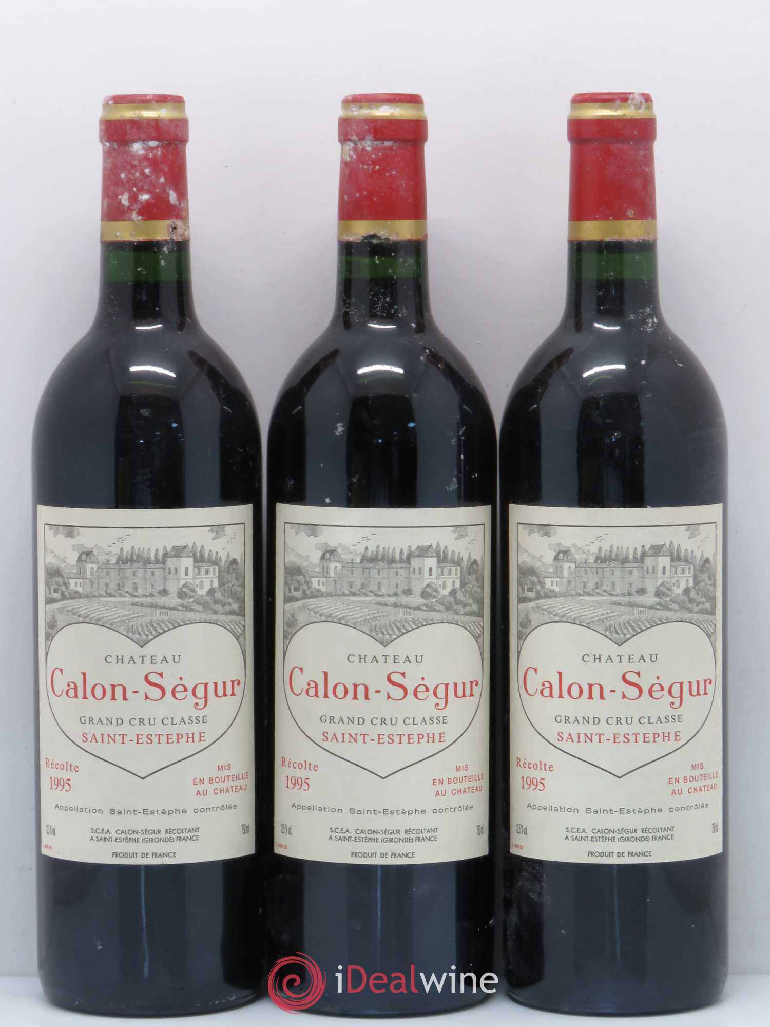 Château Calon Ségur 3ème Grand Cru Classé 1995 - Lot de 12 bouteilles - 3