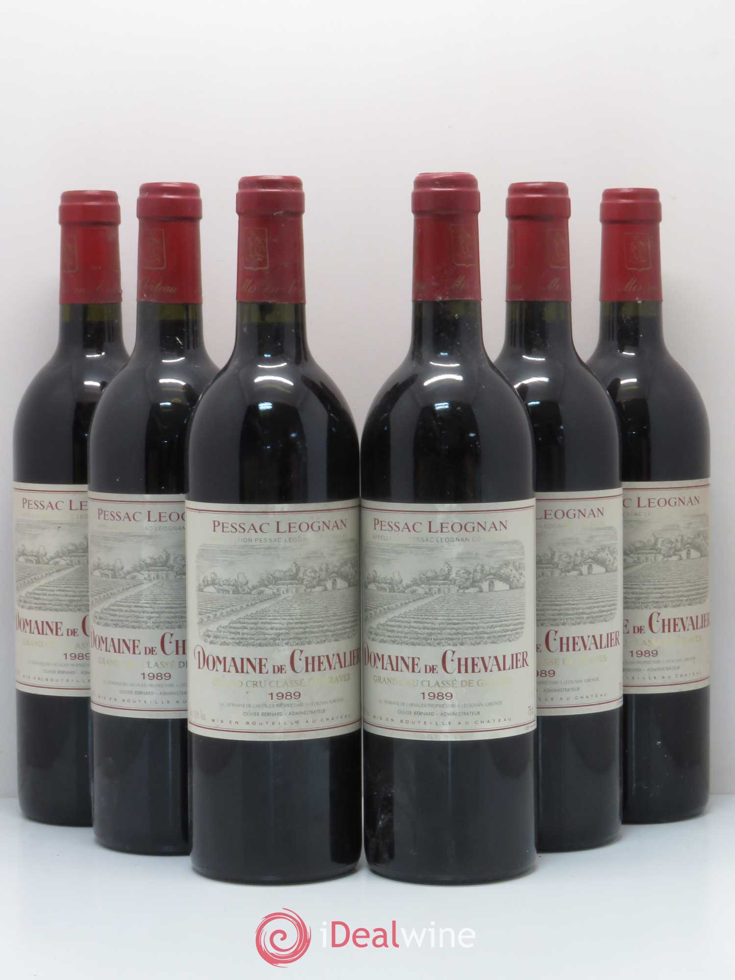 Domaine de Chevalier Cru Classé de Graves 1989 - Lot de 6 bouteilles - 0