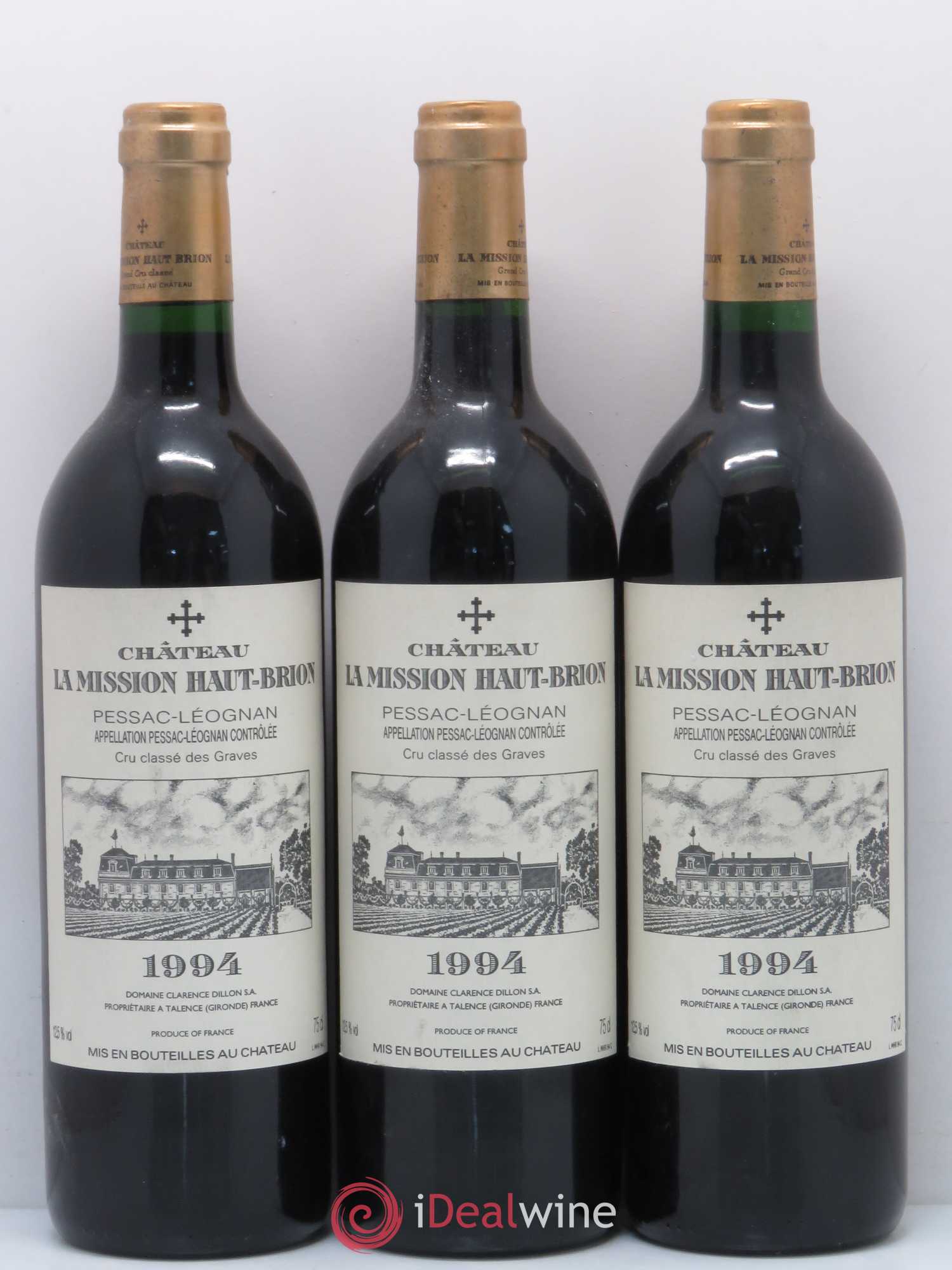 Château la Mission Haut-Brion Cru Classé de Graves 1994 - Lot de 6 bouteilles - 1