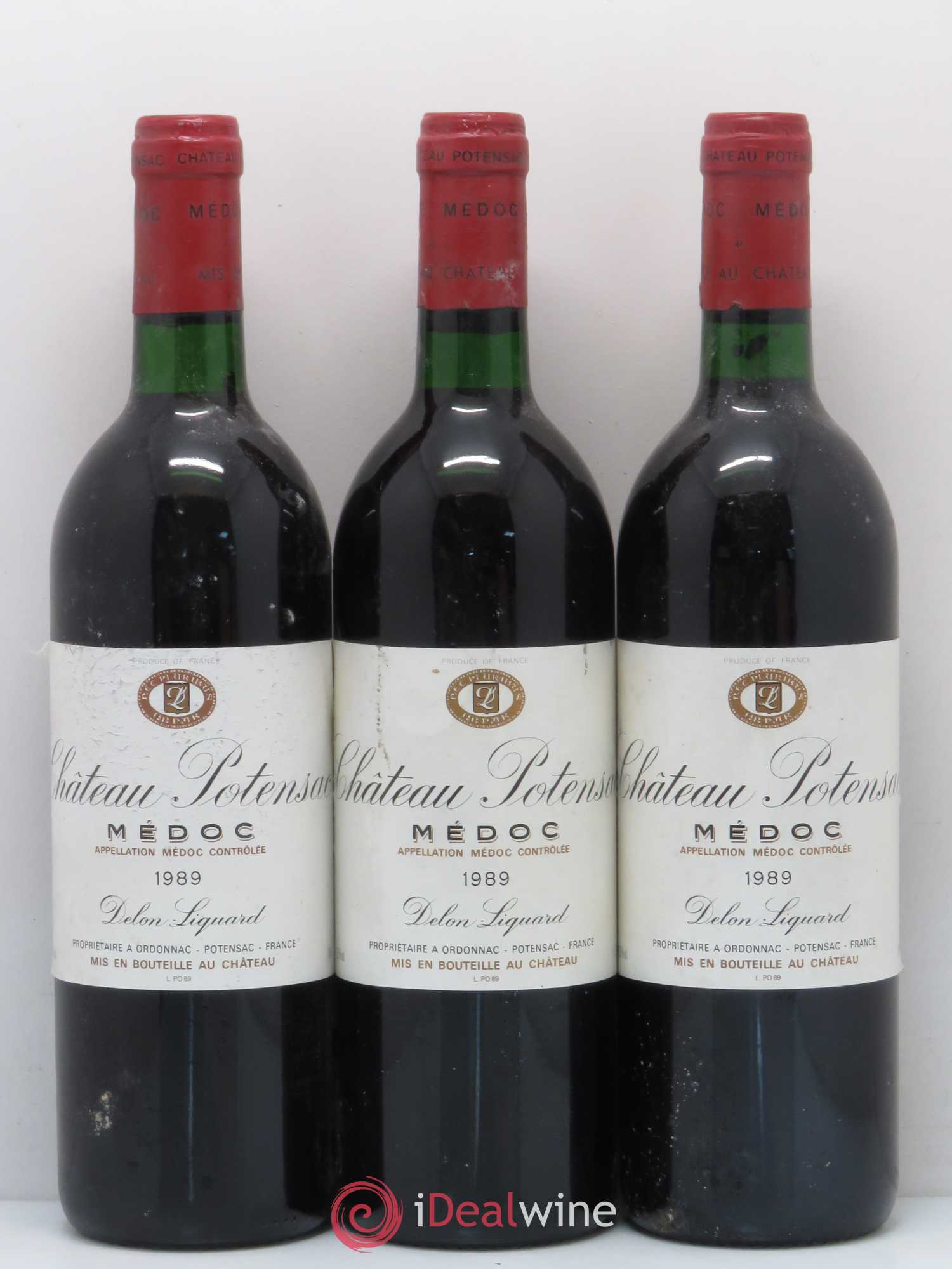 Château Potensac 1989 - Lot de 6 bouteilles - 1