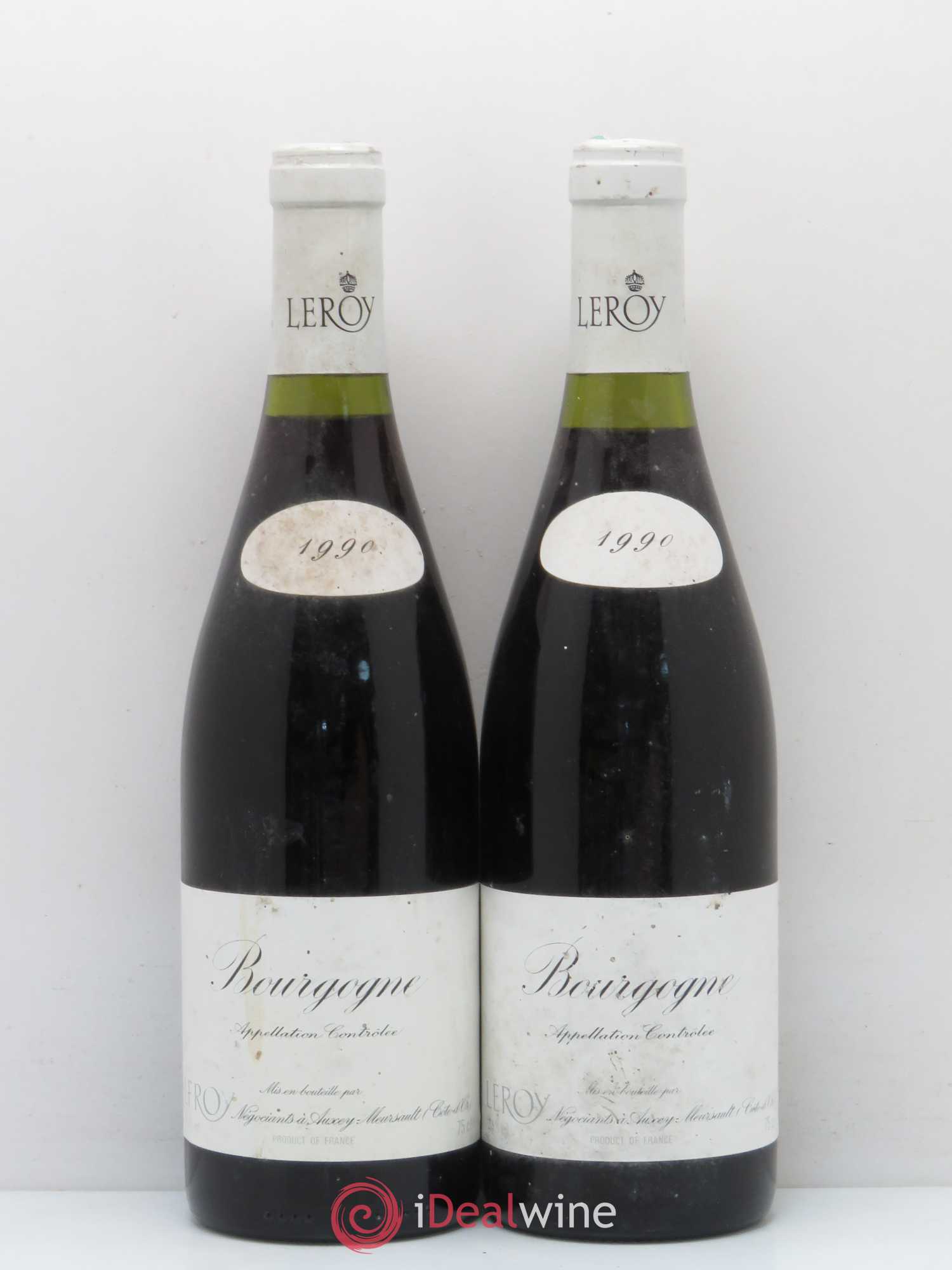 Bourgogne Leroy SA 1990 - Lot de 2 bouteilles - 0