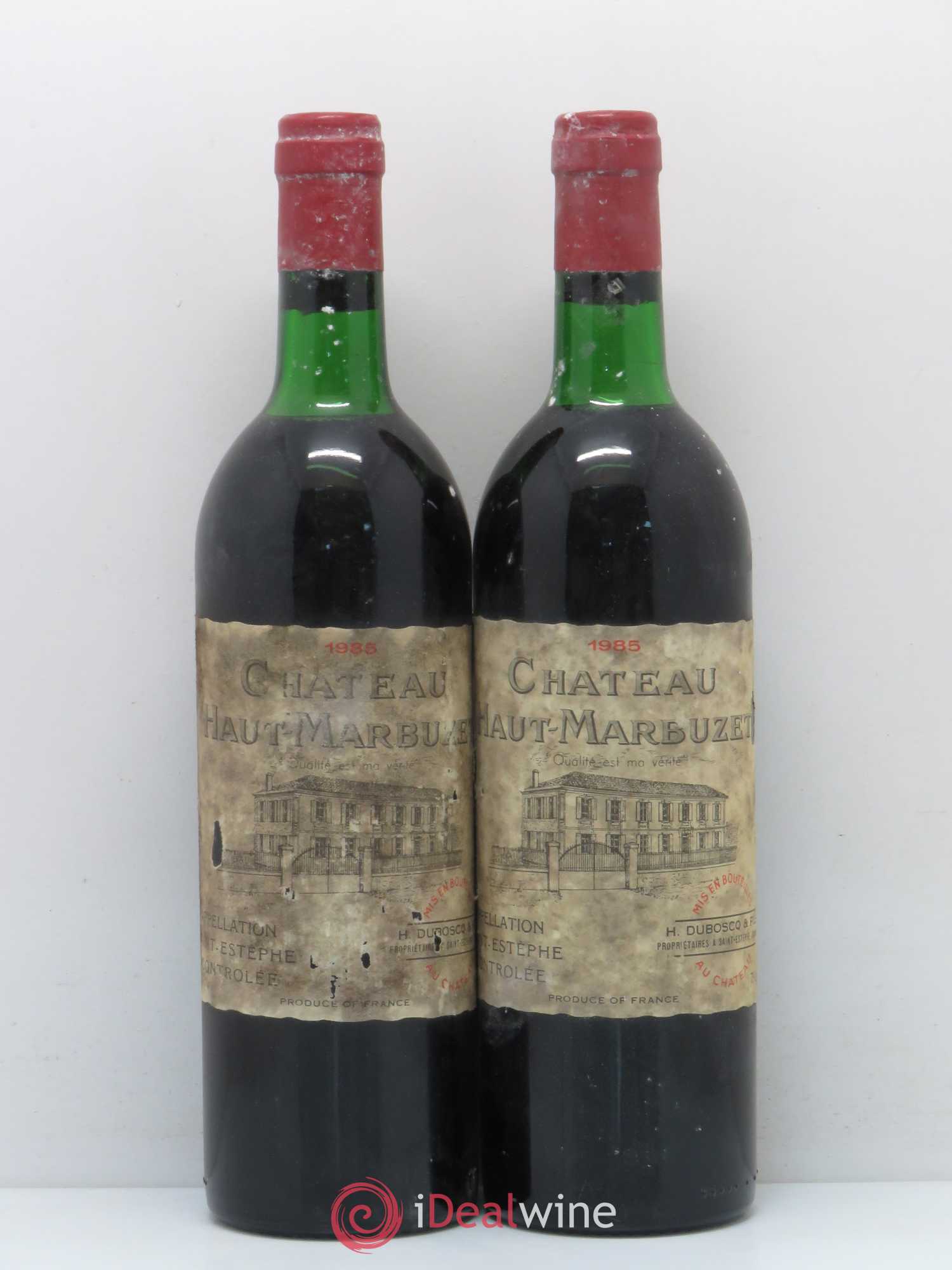 Château Haut Marbuzet 1985 - Lot de 2 bouteilles - 0