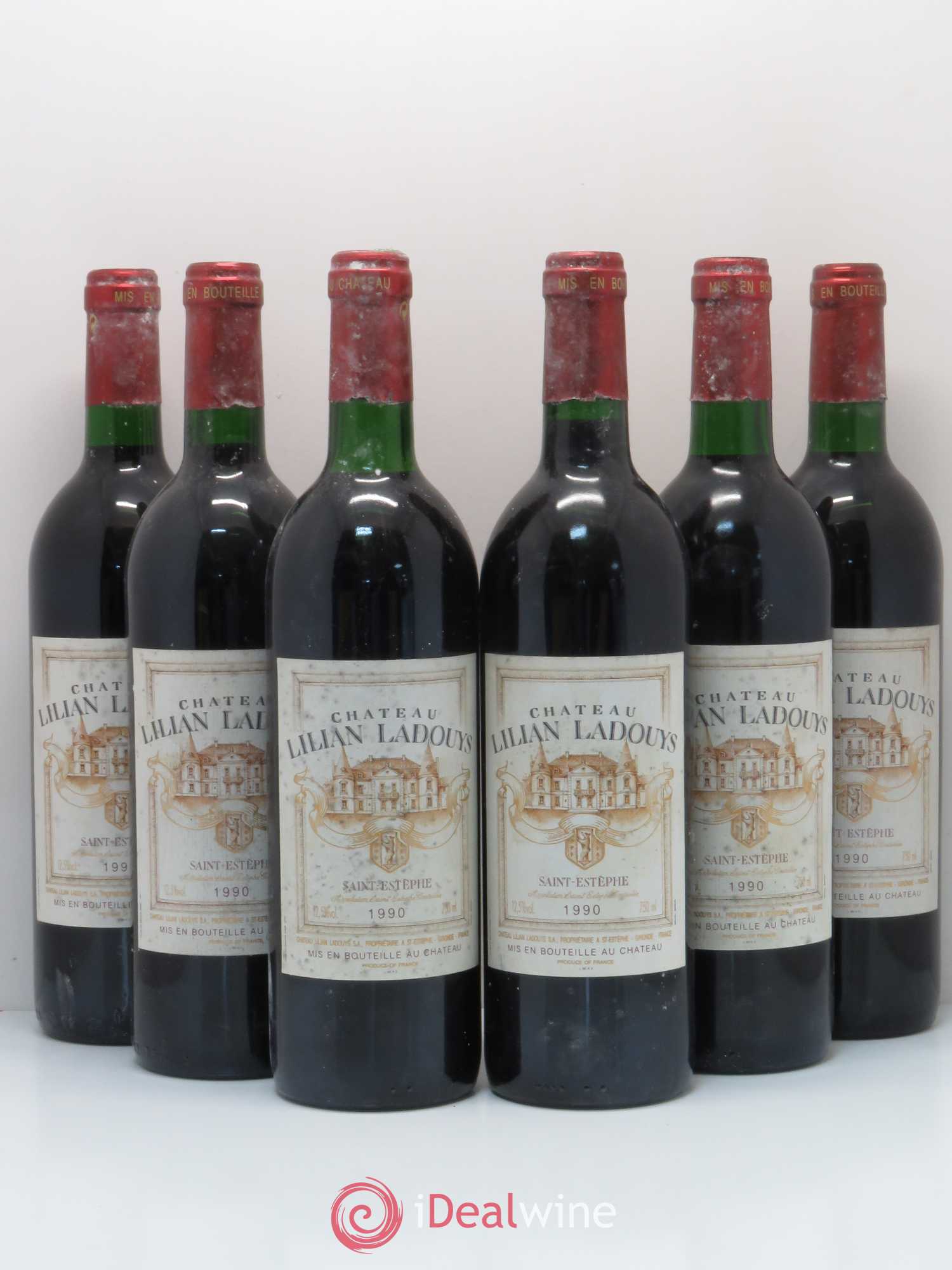Château Lilian Ladouys Cru Bourgeois 1990 - Lot de 6 bouteilles - 0