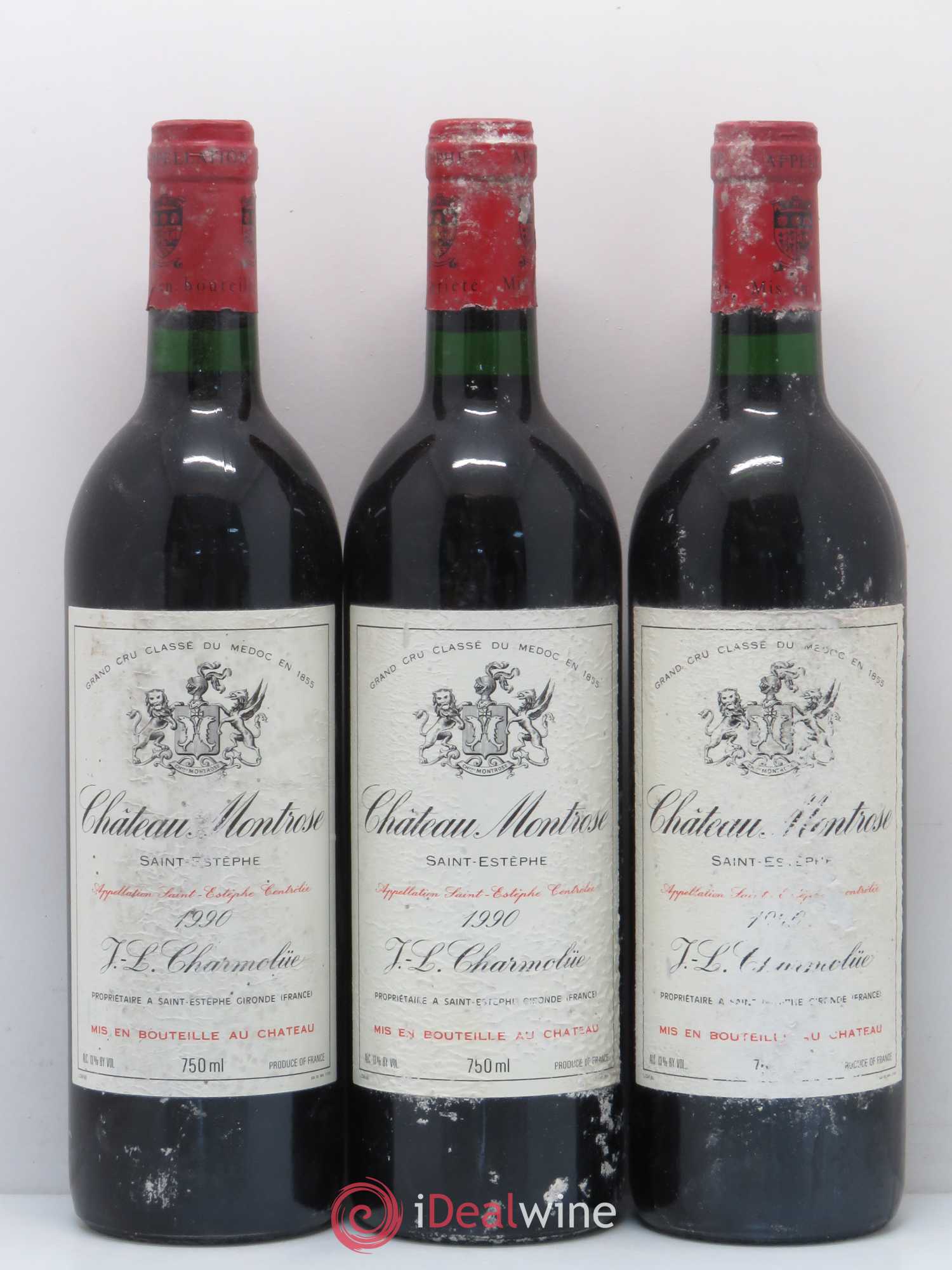 Château Montrose 2ème Grand Cru Classé 1990 - Lot de 12 bouteilles - 1