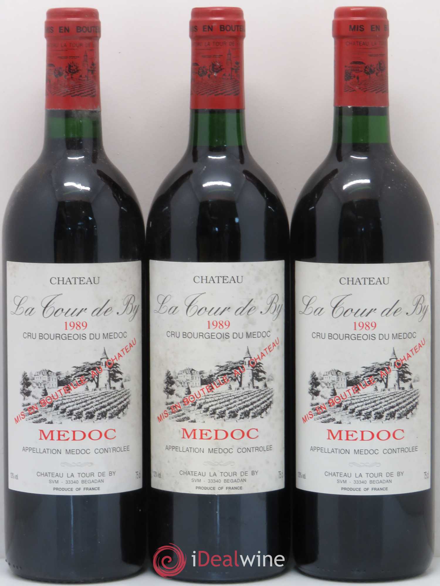 Château La Tour de By Cru Bourgeois 1989 - Lot de 6 bouteilles - 2