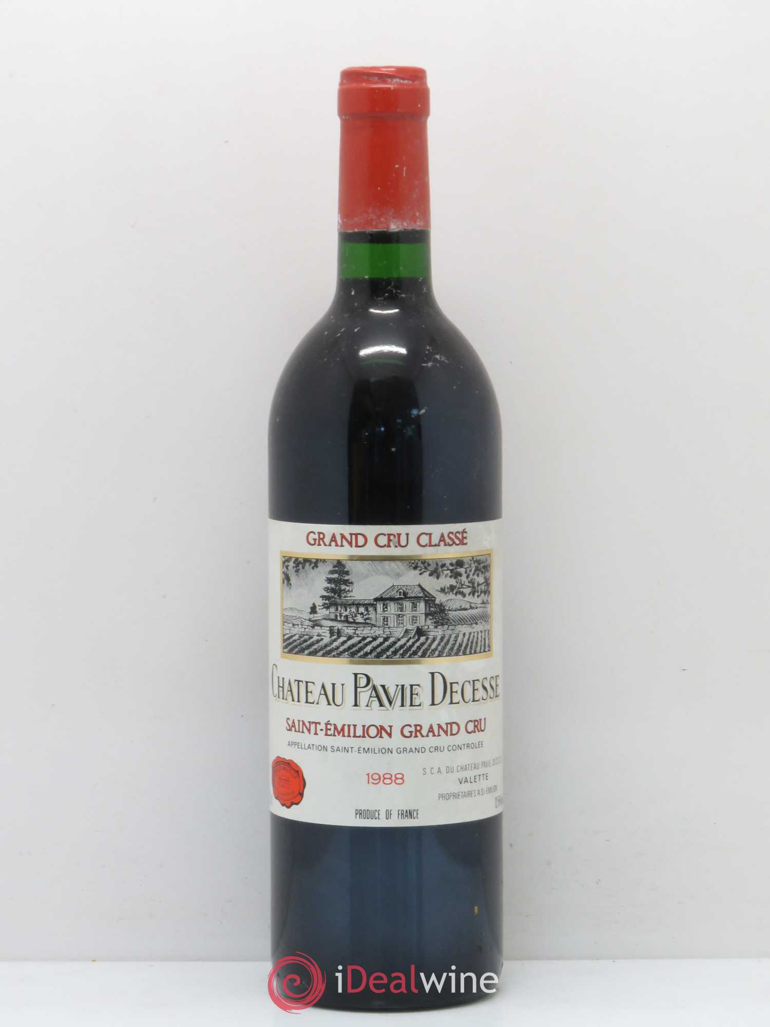Château Pavie Decesse Grand Cru Classé 1988 - Lot de 1 bouteille - 0