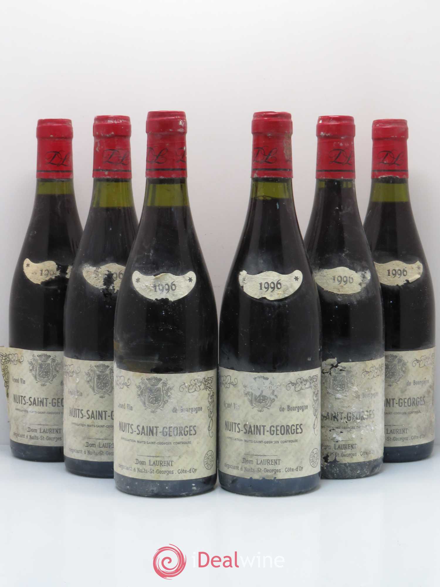 Nuits-Saint-Georges Dominique Laurent 1996 - Lot de 6 bouteilles - 0
