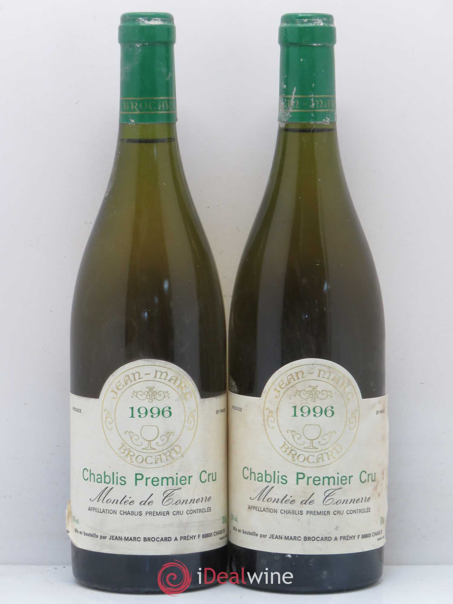 Chablis 1er Cru Montée de Tonnerre JM. Brocard 1996 - Posten von 2 Flaschen - 0