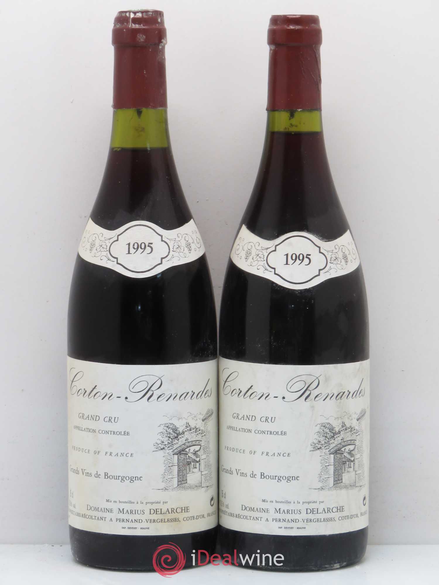 Corton Grand Cru Renardes M. Delarche 1995 - Posten von 2 Flaschen - 0