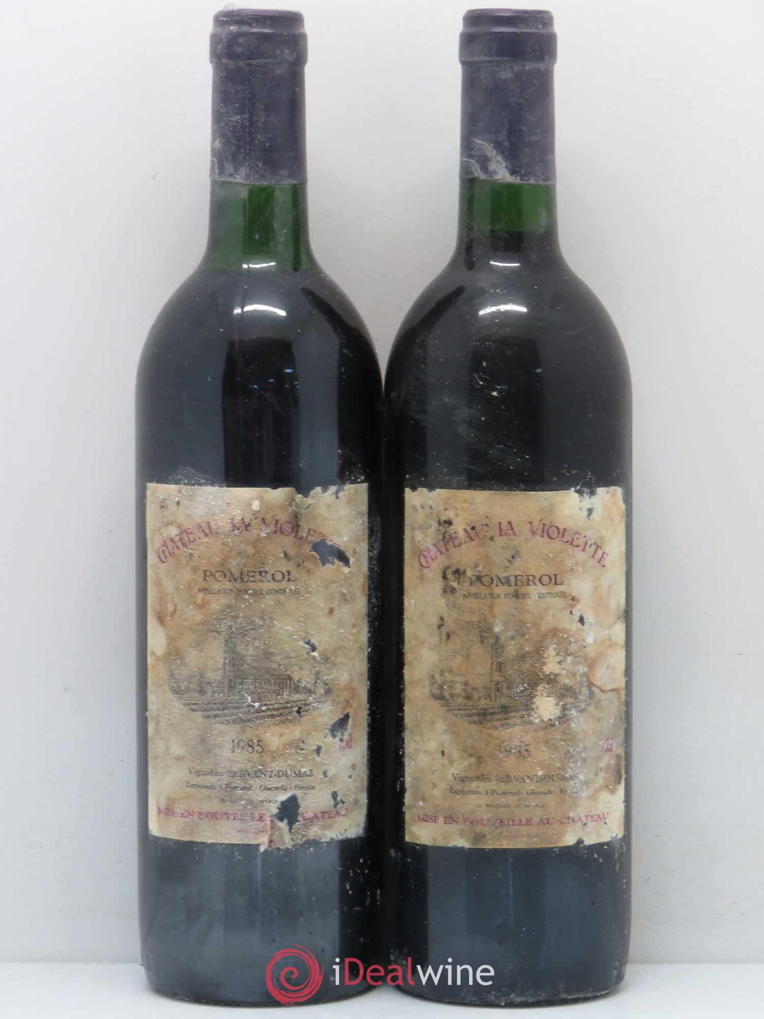 Château la Violette 1985 - Lot de 2 bouteilles - 0