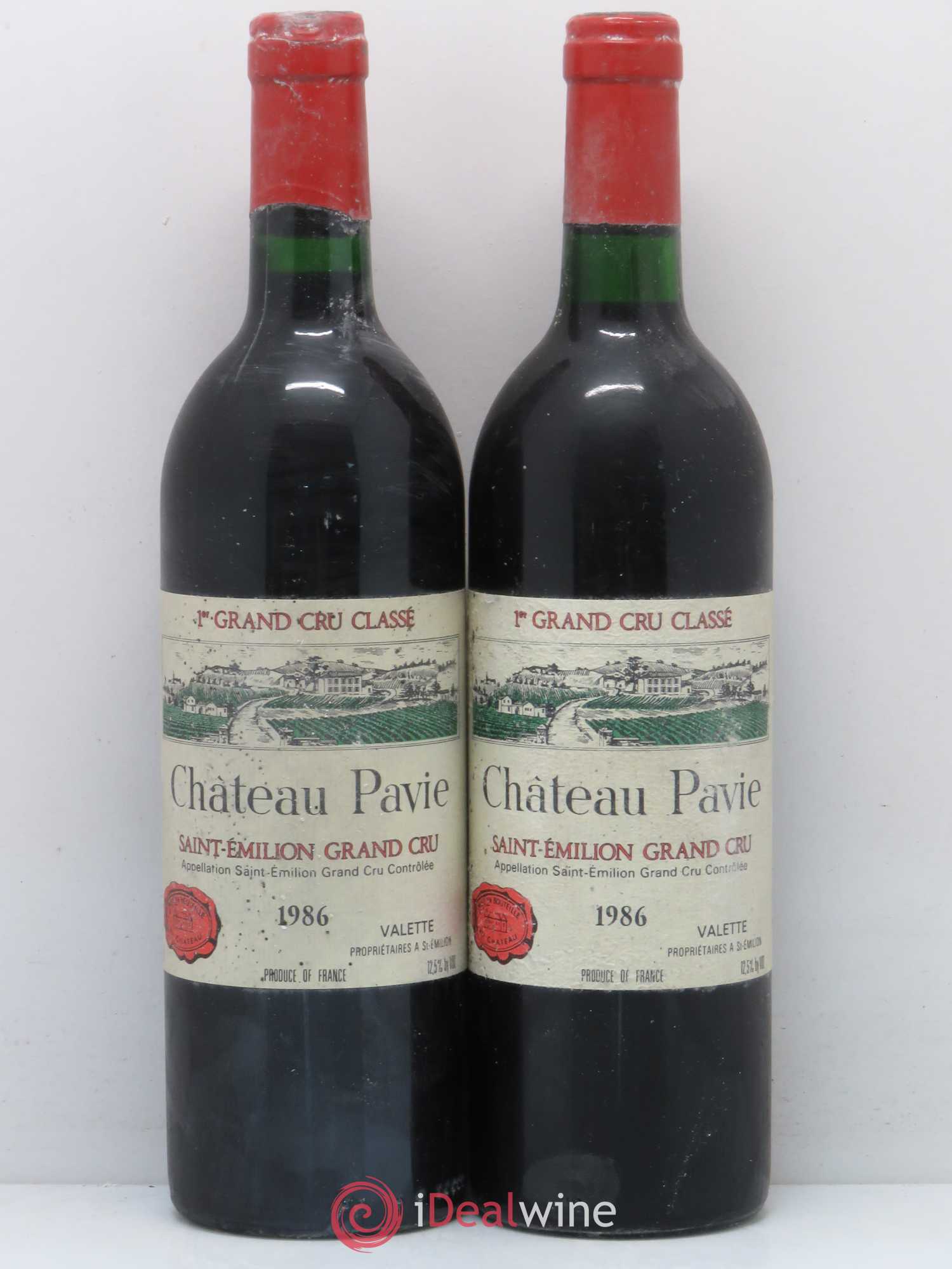Château Pavie 1er Grand Cru Classé A 1986 - Lot de 2 bouteilles - 0