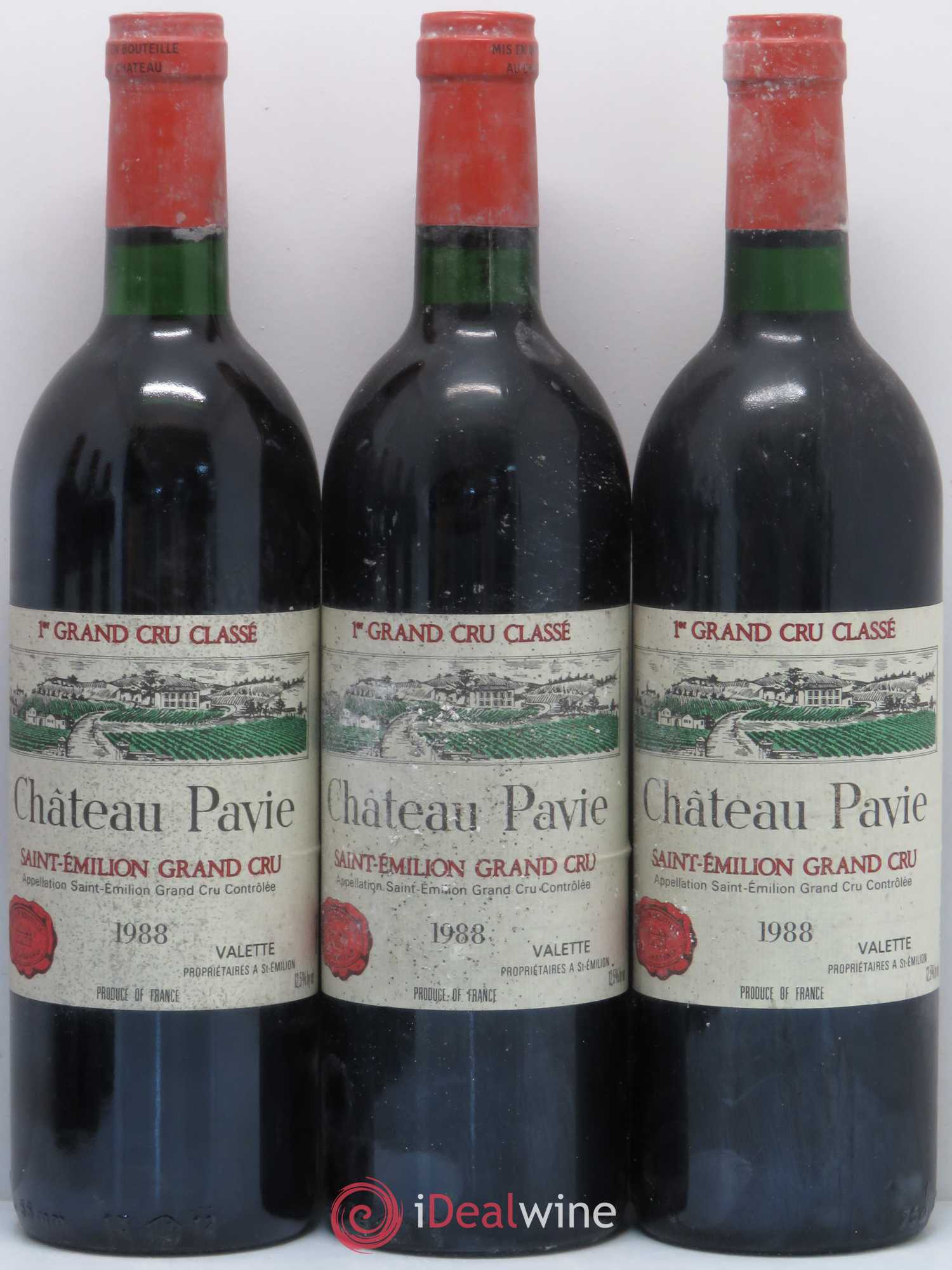 Château Pavie 1er Grand Cru Classé A 1988 - Lot de 6 bouteilles - 1