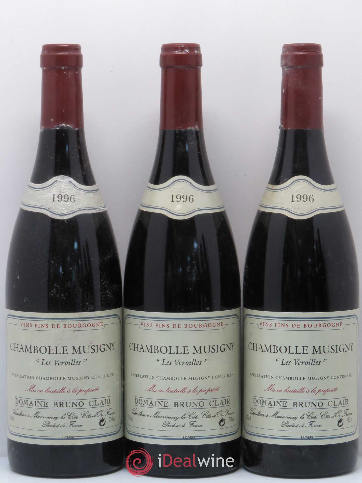 Chambolle-Musigny Les Veroilles Bruno Clair (Domaine) 1996 - Lot de 6 bouteilles - 2