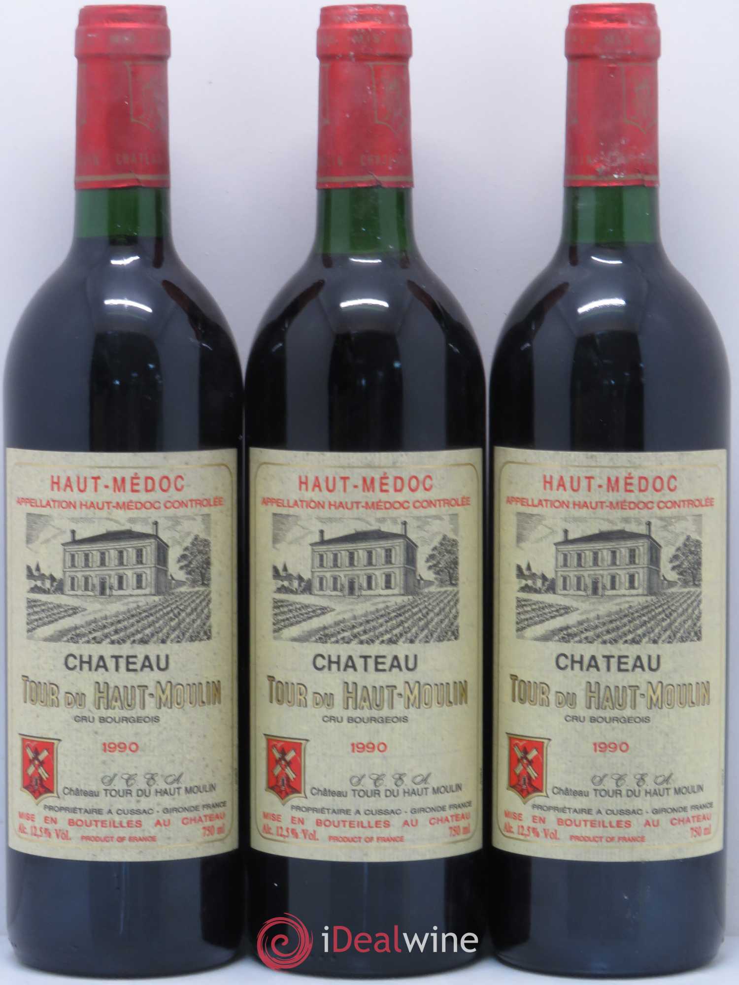 Château Tour du Haut Moulin Cru Bourgeois 1990 - Lot de 6 bouteilles - 2