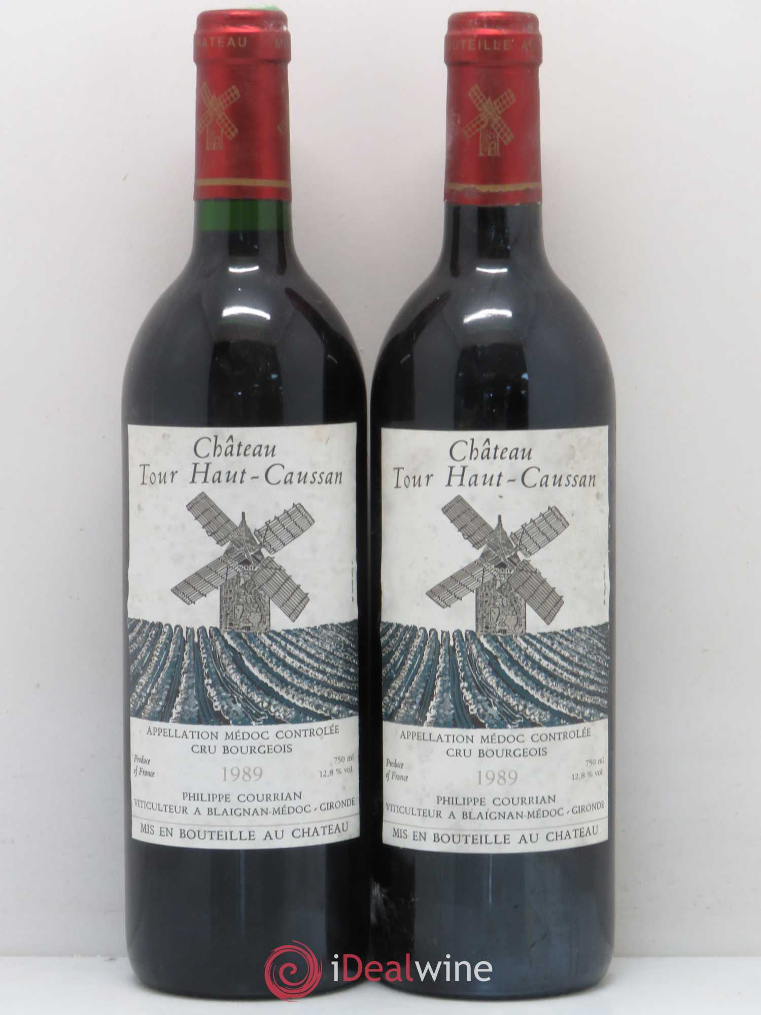 Château Tour Haut-Caussan Cru Bourgeois 1989 - Lot de 2 bouteilles - 0
