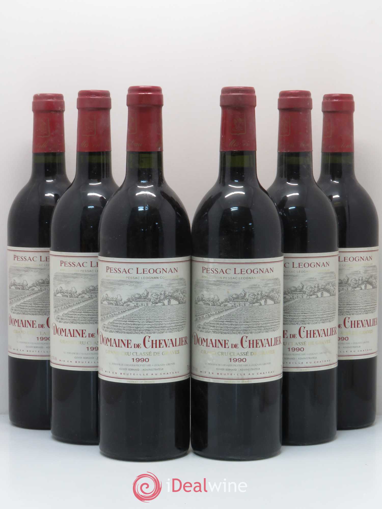 Domaine de Chevalier Cru Classé de Graves 1990 - Lot de 6 bouteilles - 0