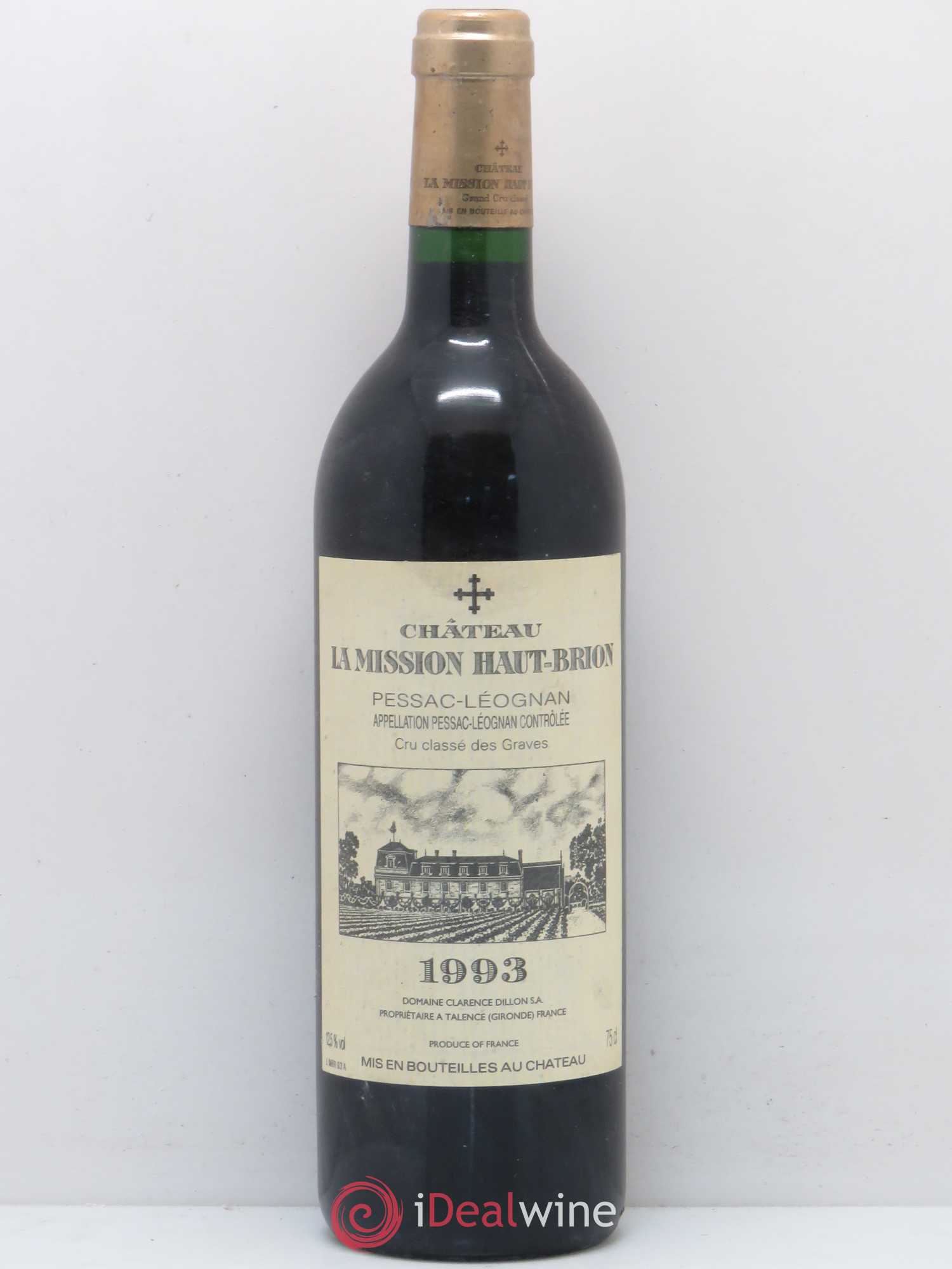 Château la Mission Haut-Brion Cru Classé de Graves 1993 - Lot de 1 bouteille - 0
